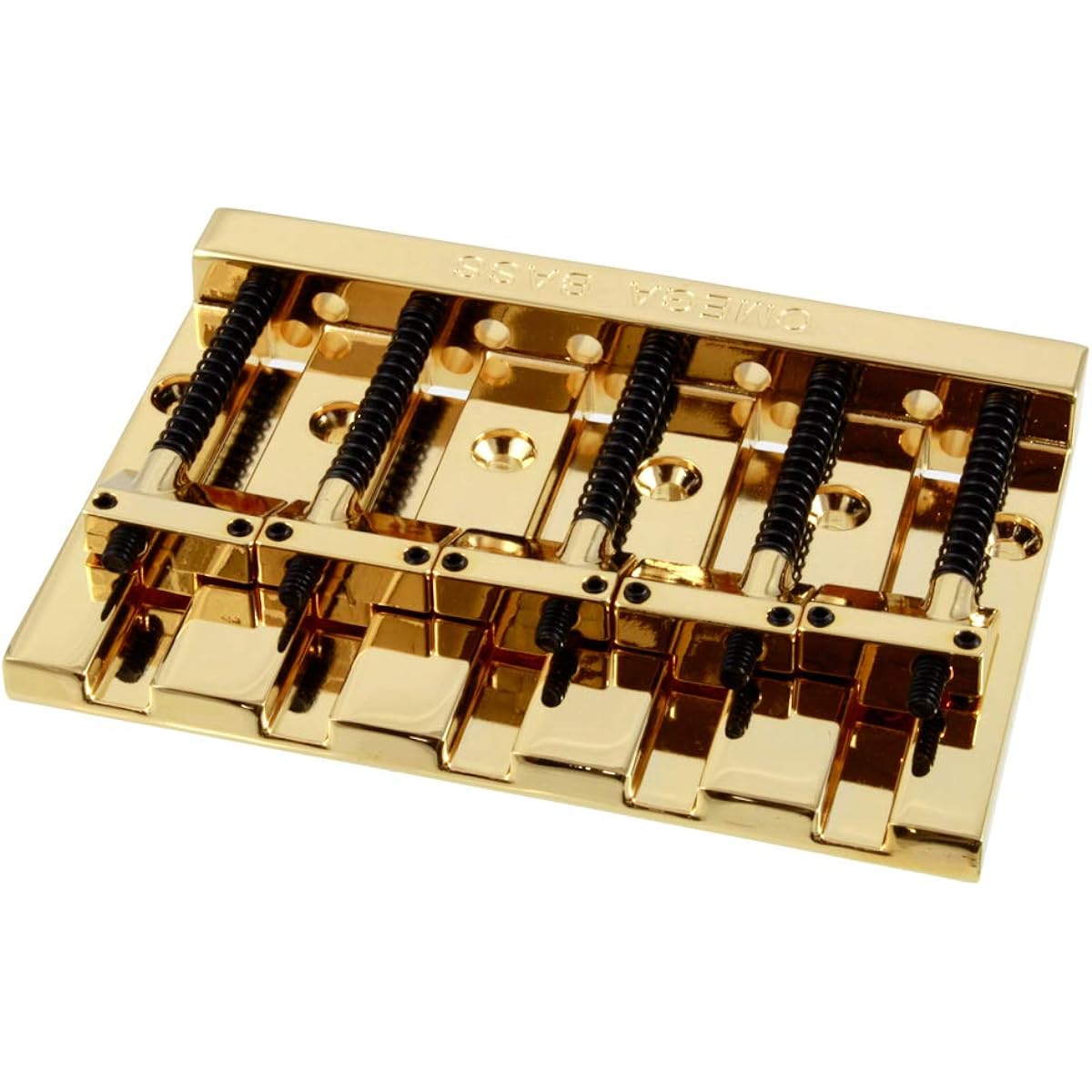 ALLPARTS 5-string Bass Bridge BB-3360-002 5-String Omega Bass Bridge Gold