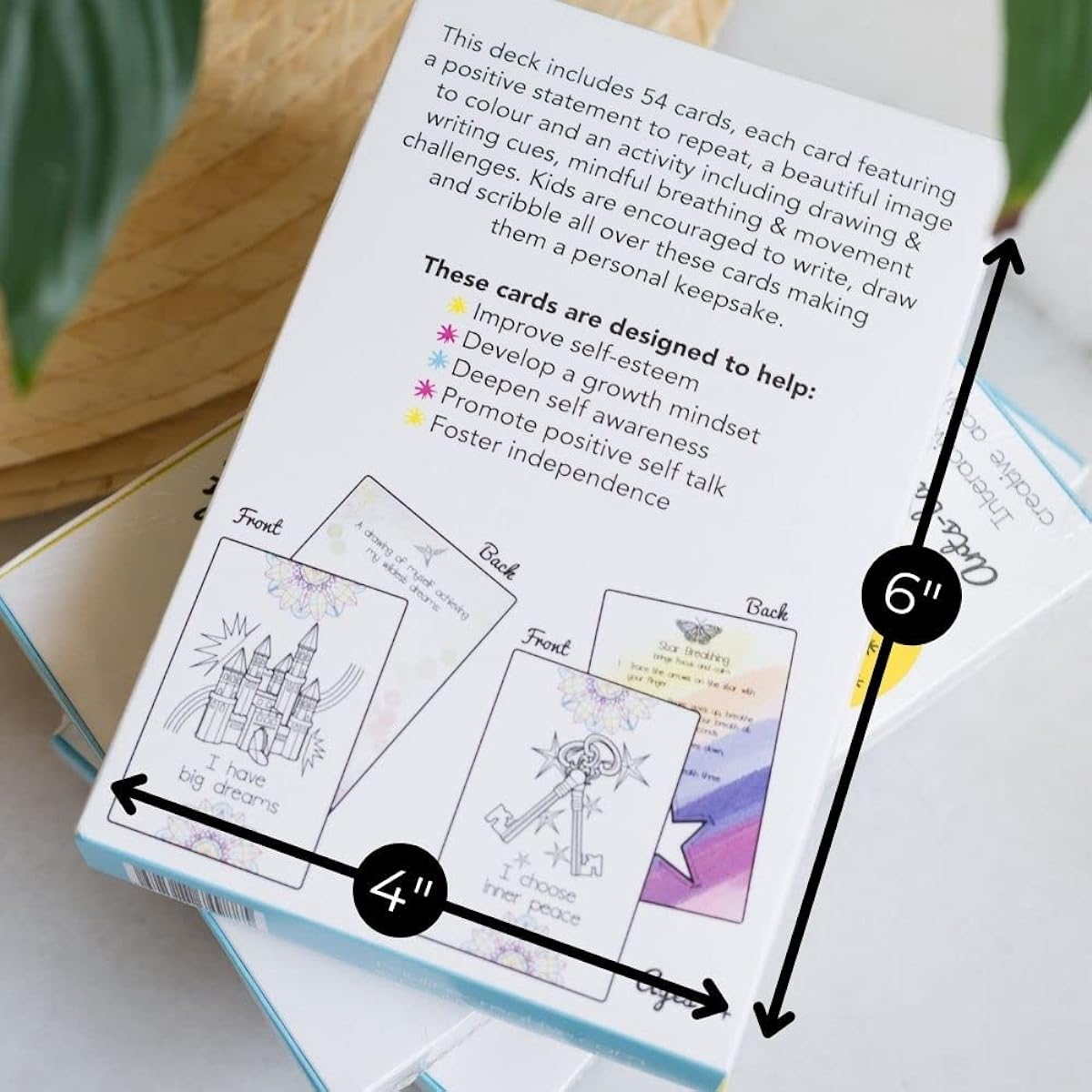 Creative Affirmation Cards for Kids - Activities for Mindfulness, Mantras, Positive Mindset, Gratitude, Self-Esteem & Resilience.