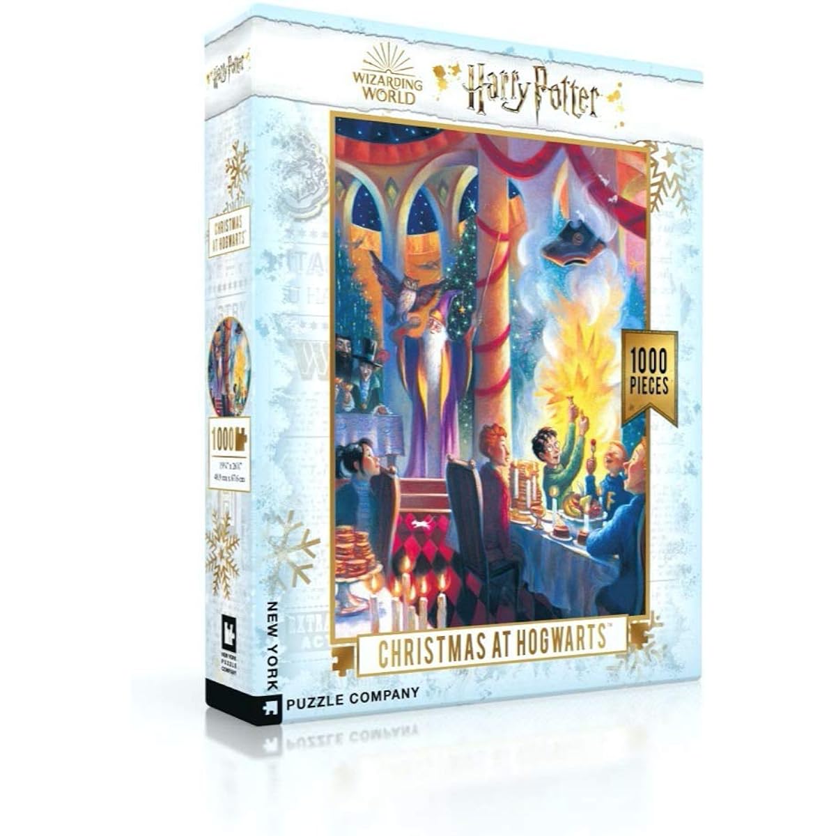 New York Puzzle Company - Harry Potter Christmas at Hogwarts - 1000 Piece Jigsaw Puzzle