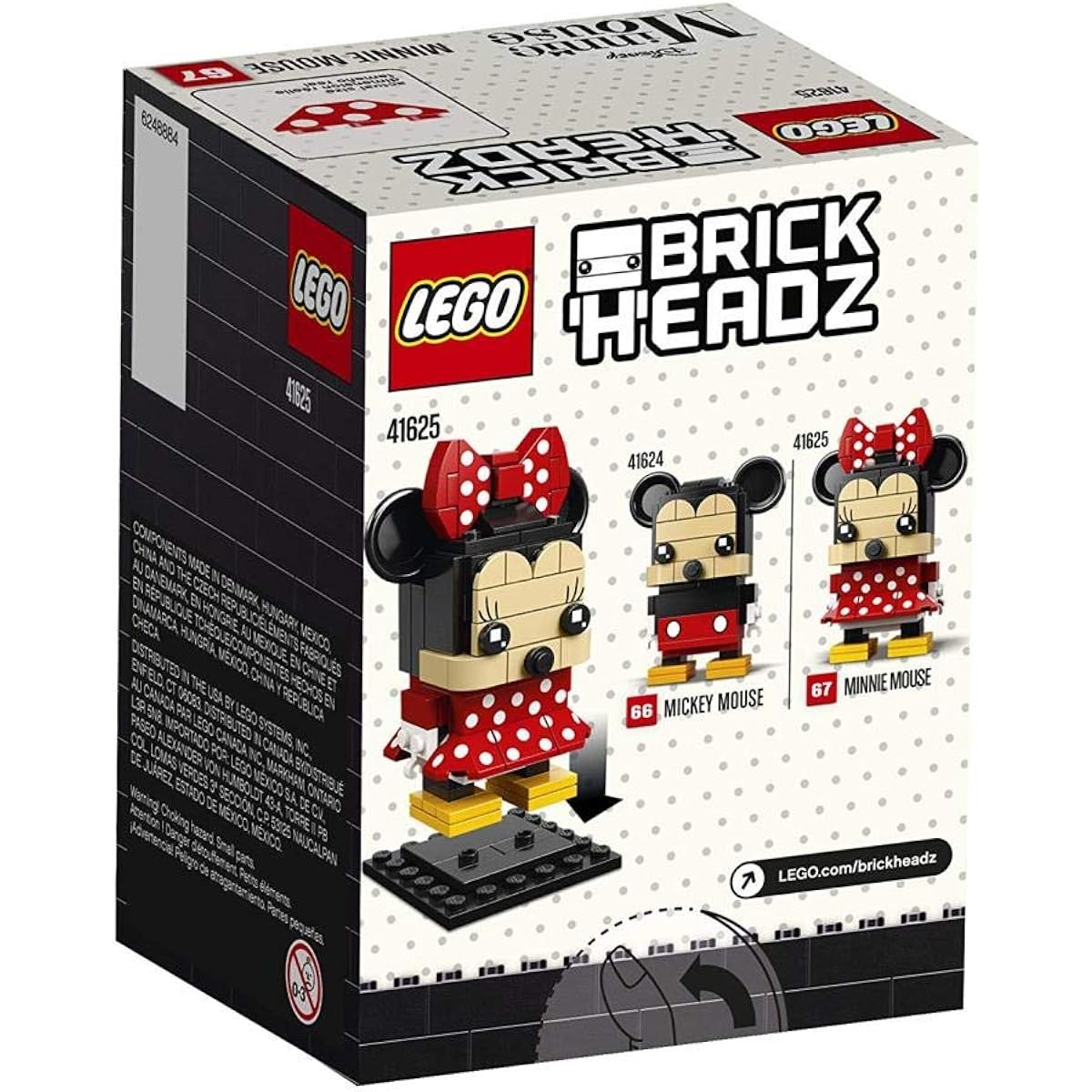 LEGO BrickHeadz Minnie Mouse 41625 Building Kit (129 Pieces) Multicolor