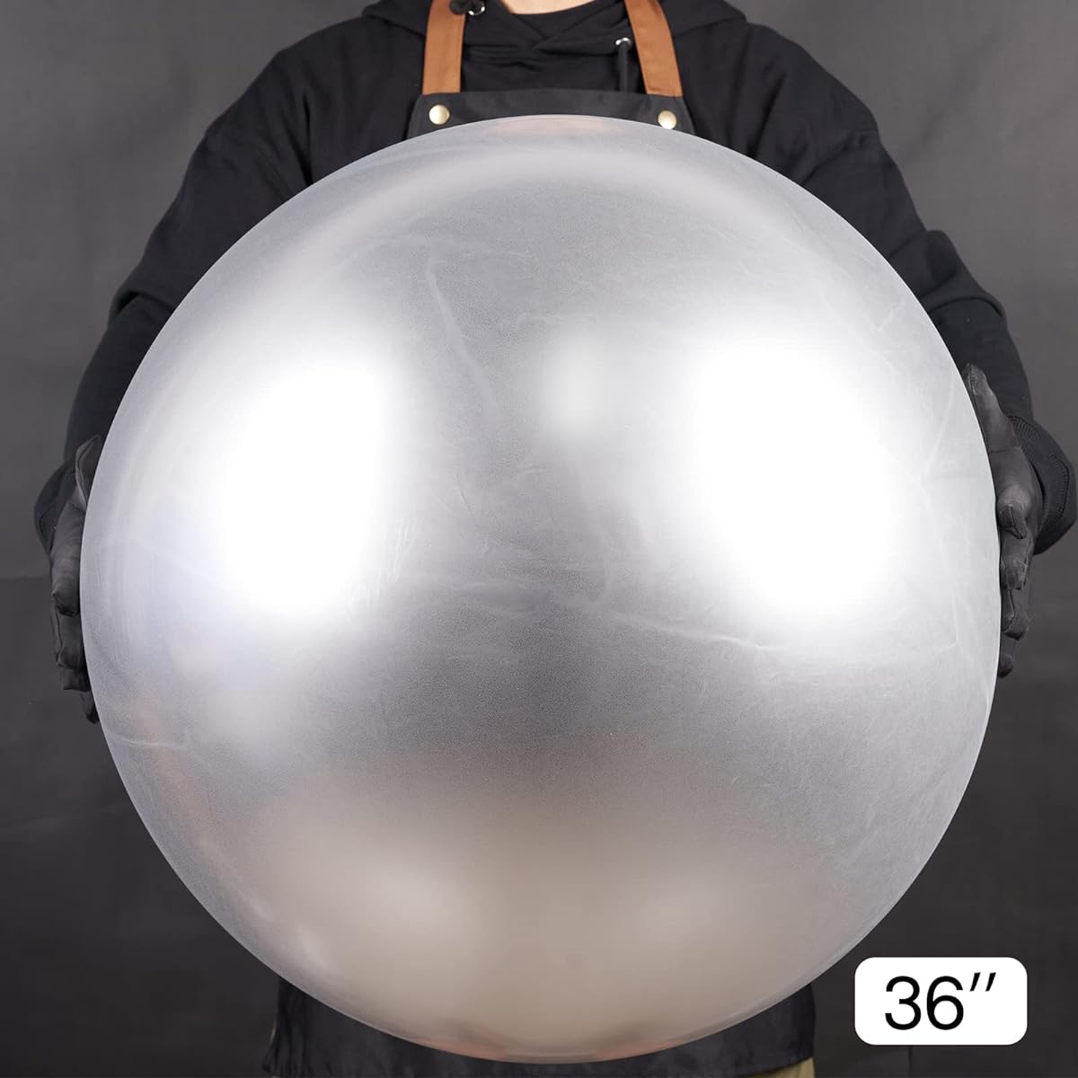 PartyWoo Silver Balloons 4pcs 36inch Large Metallic Silver Balloons Latex Balloons Party Decorations Birthday Decorations Wedding Decorations Baby Shower Decorations