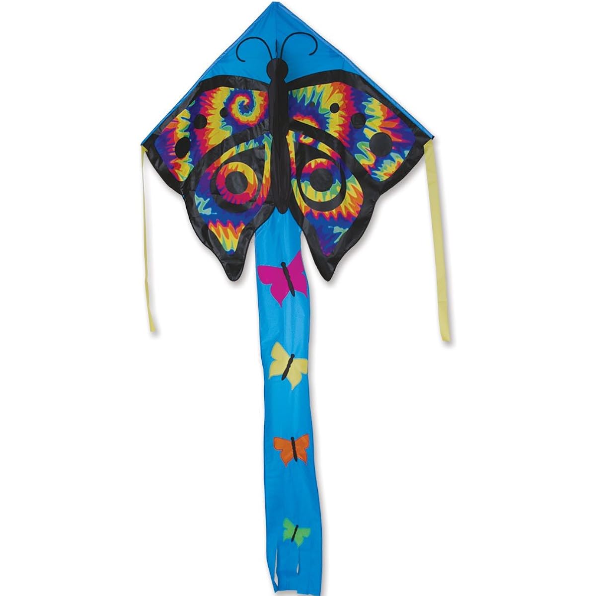 Large Easy Flyer Kite - Tie Dye Butterfly (46" x 90") 300ft 30lb Test Kite Thread and Winder Included