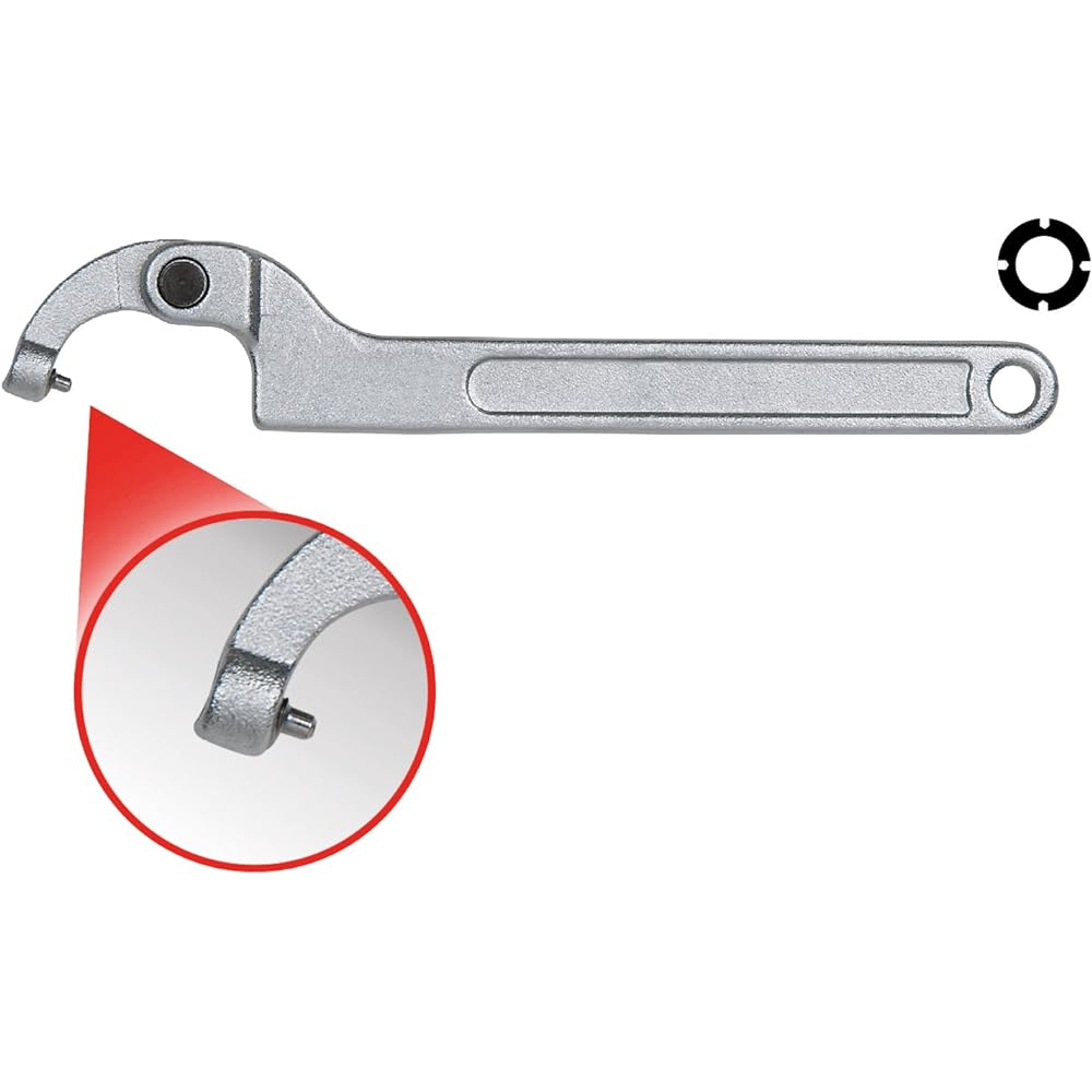 KS TOOLS Flexible hook wrench with pin 120-180mm 517.1327