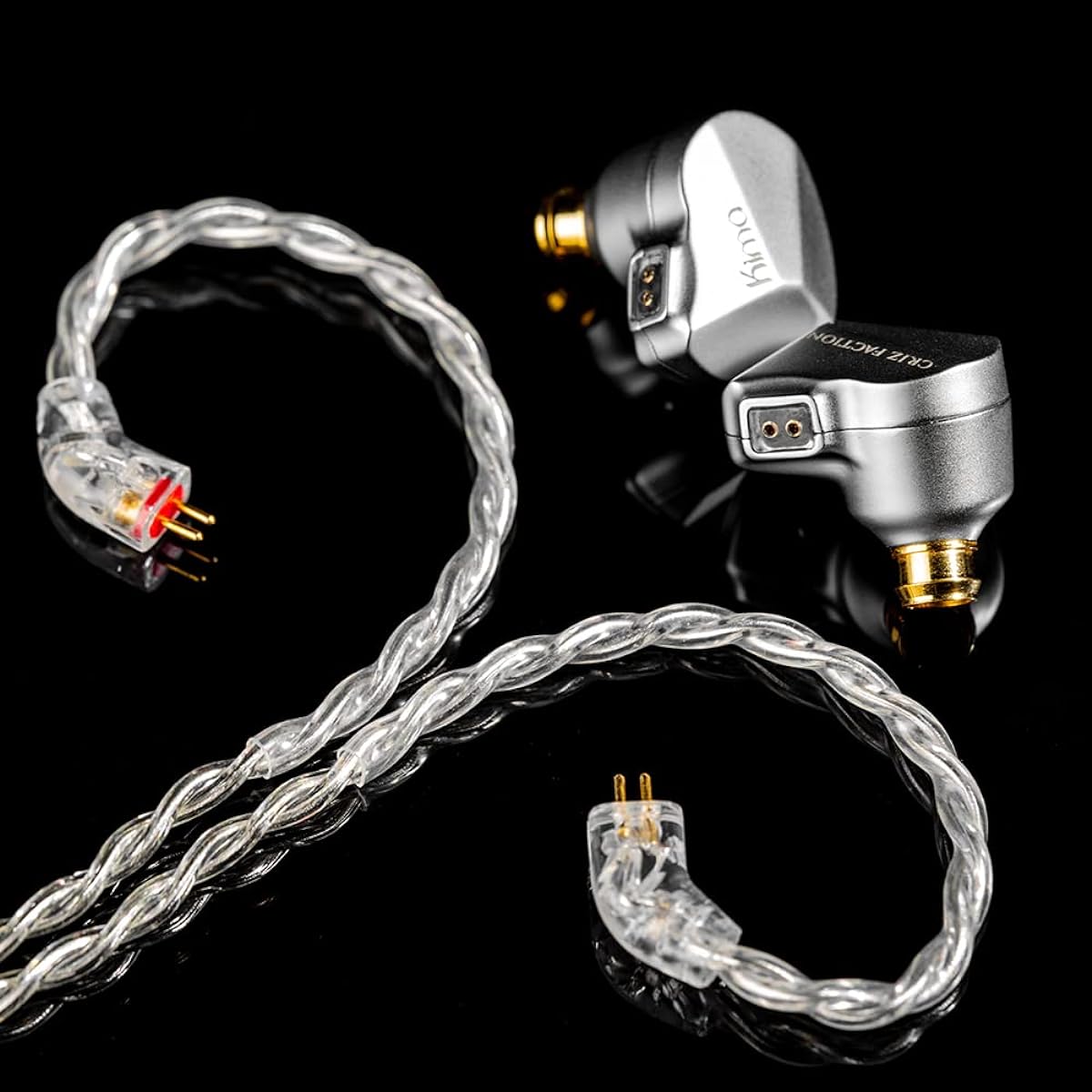 Linsoul DUNU KIMA 10mm DLC Dynamic Driver Earphones HiFi IEM Dual Cavity Airflow Control Front Zinc Alloy Shell Detachable Litz OCC Silver Plated Cable for Audiophiles Musicians Stage DJ
