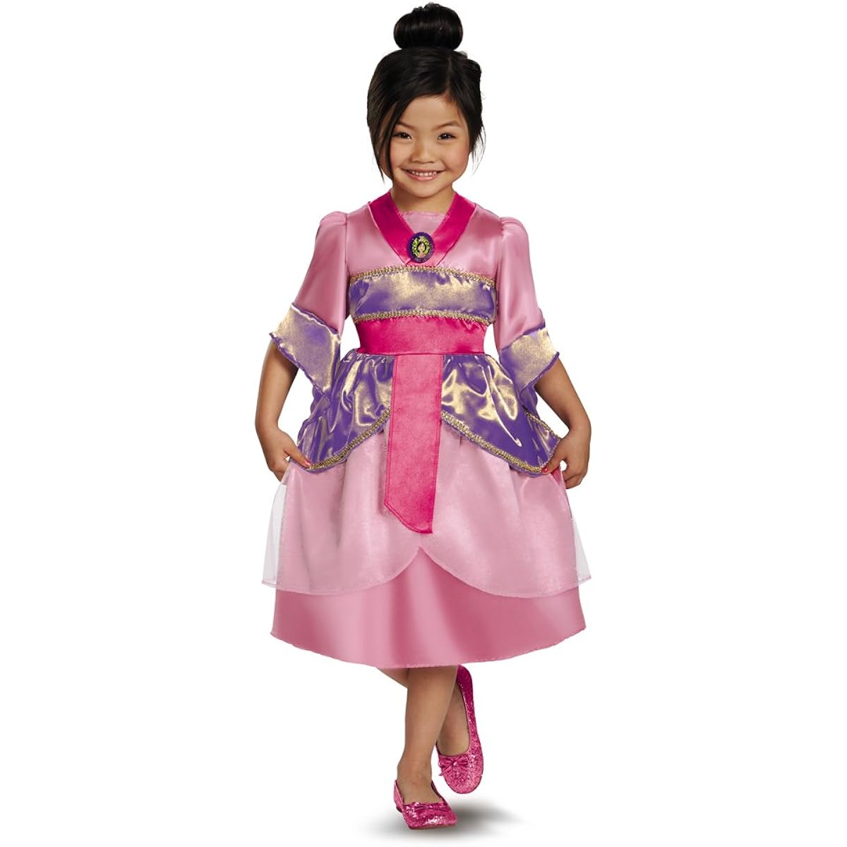 Disney Mulan Sparkle Toddler/Child Costume Disney Mulan Sparkle Toddler/Child Costume Halloween Size: Medium (7-8)