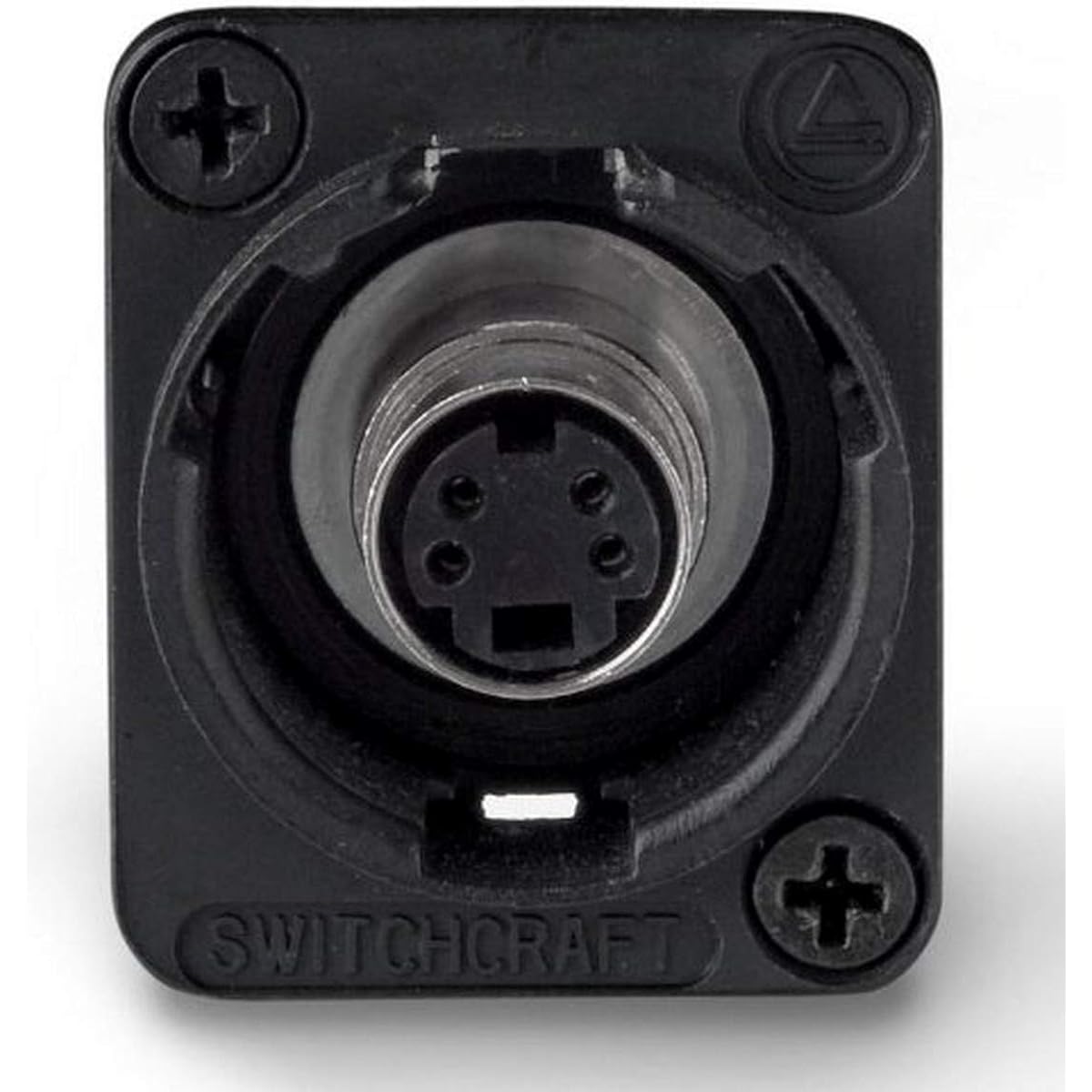 Switchcraft EHSVHS2BX S-VIDEO Jack Female to Female Feedthrough Panel Mount Black Finish
