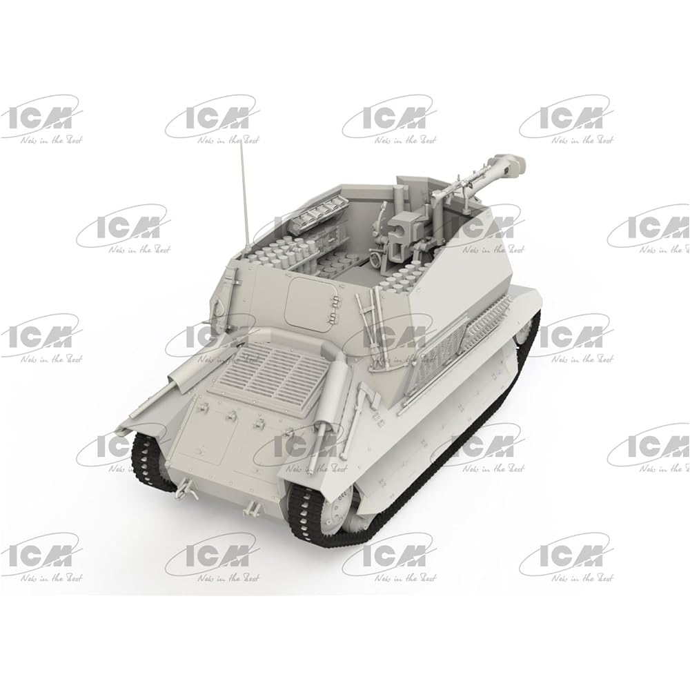 ICM 1/35 German Army 10.5cm leFH 16(Sf) Auf Geschutzwagen FCM36(f) Plastic Model 35340