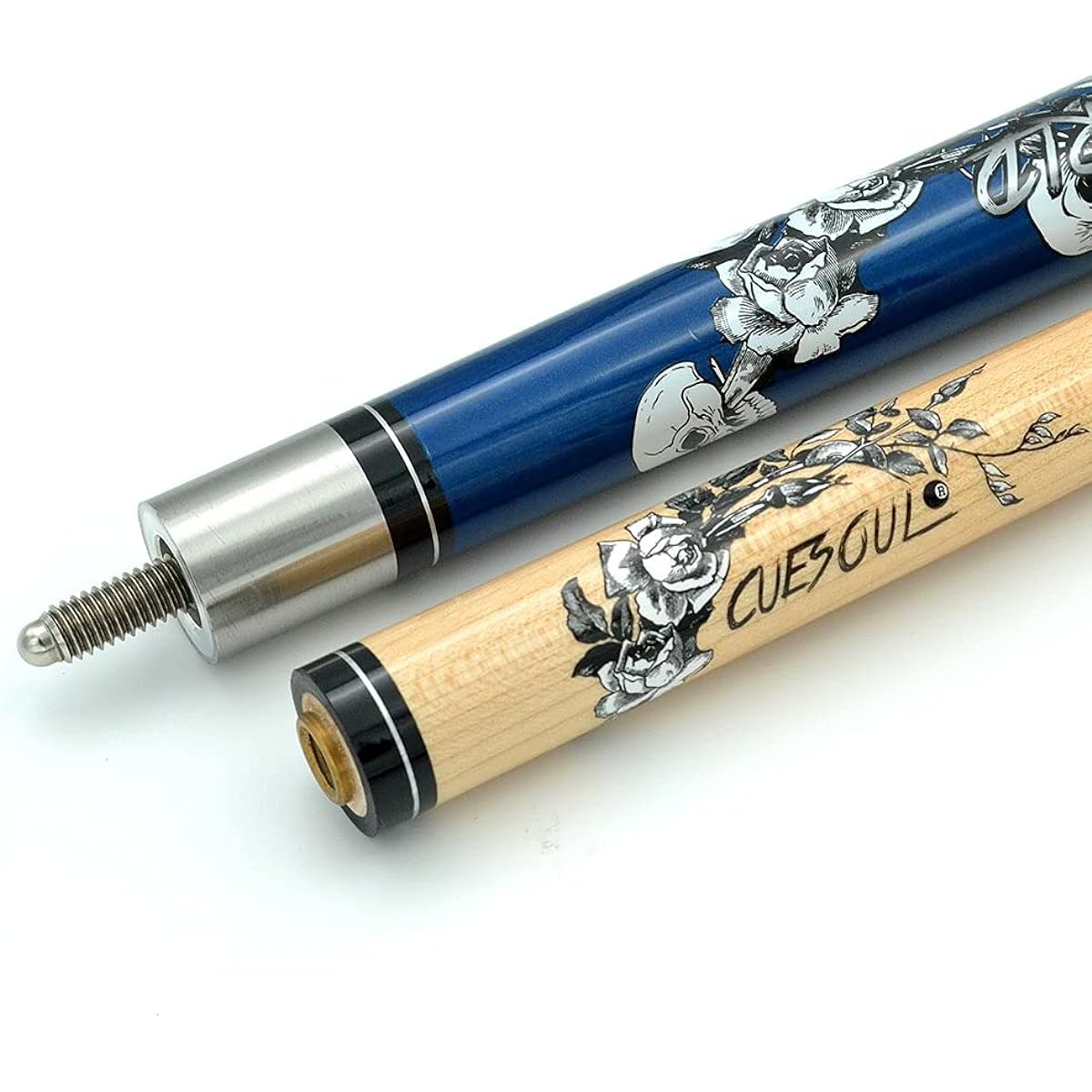 CUESOUL ROCK Series 2, 57 inch 19/20/21oz 1/2 Maple Pool Cue Stick Set