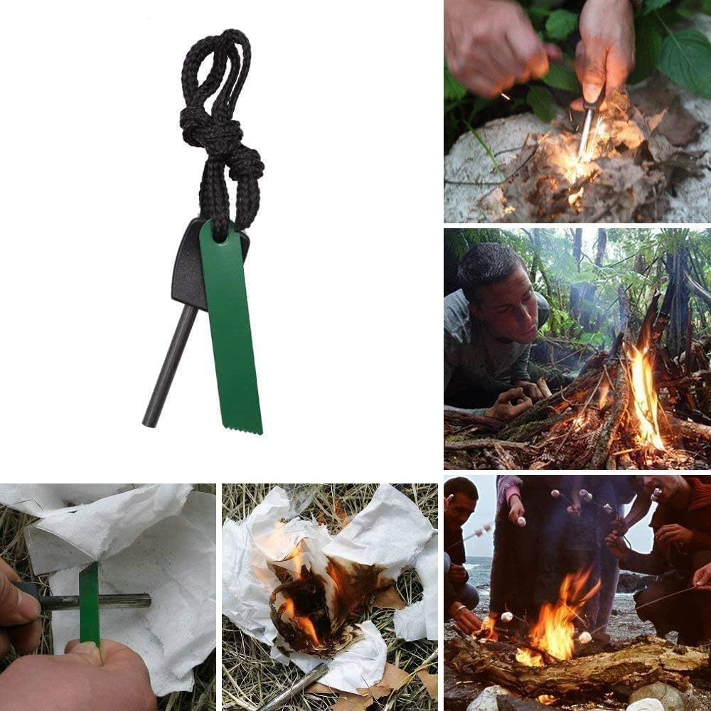 Aokas Outdoor Knife, Folding Knife, Multifunctional Knife, Seatbelt Cutter, with Lip, Convenient Portable Knife, For Cutting Trees, Climbing, Camping, Fishing Survival, Disaster Prevention, Comes with a Special Case