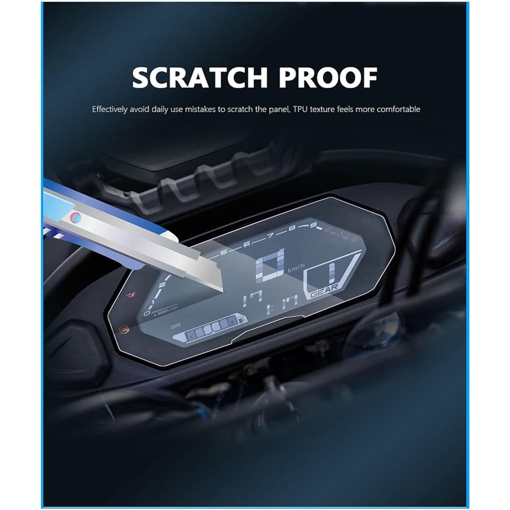 Fits for Yamaha Tracer 700 Tracer 7 Tracer700 2020 2021 Instrument Film Motorcycle Scratch Cluster Screen Dashboard Protection Protector Instrument (Color: Quantity- 4)