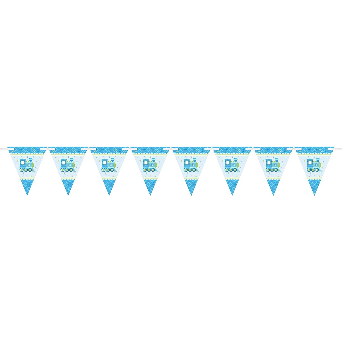 Welcome Little One Boy Pennant Banner (Each) - Baby Shower Party Supplies
