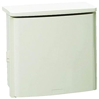 Mirai Kogyo Plastic Rainproof Wall Box, Integrated Roof, Horizontal Type, Length 409 x Width 516 x Fukasa 195, 1 piece price WB-15DM