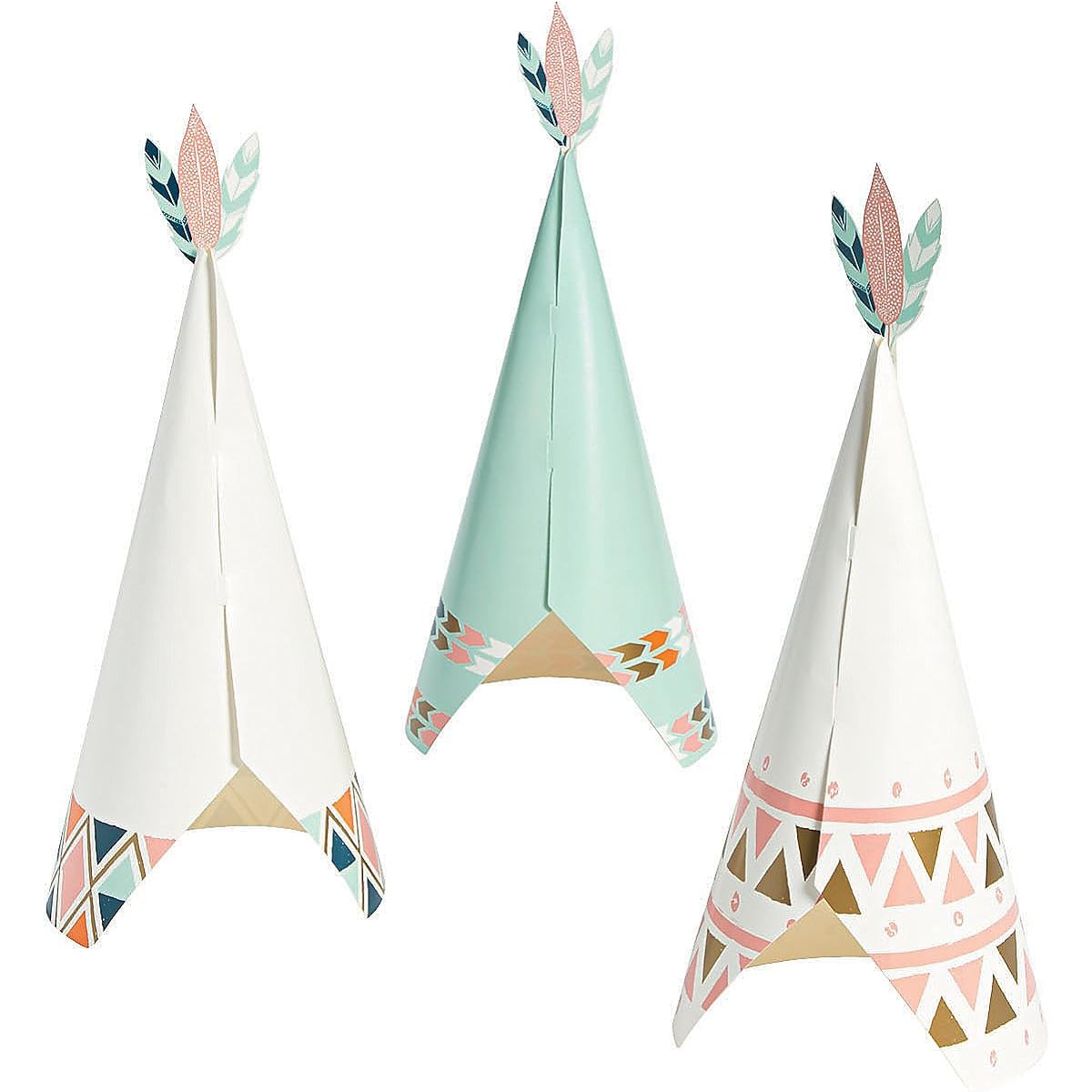 Fun Express Tribal Baby Centerpieces (3 Pieces) Baby Party Decorations General Decorations Centerpieces for Babies 3 Pieces
