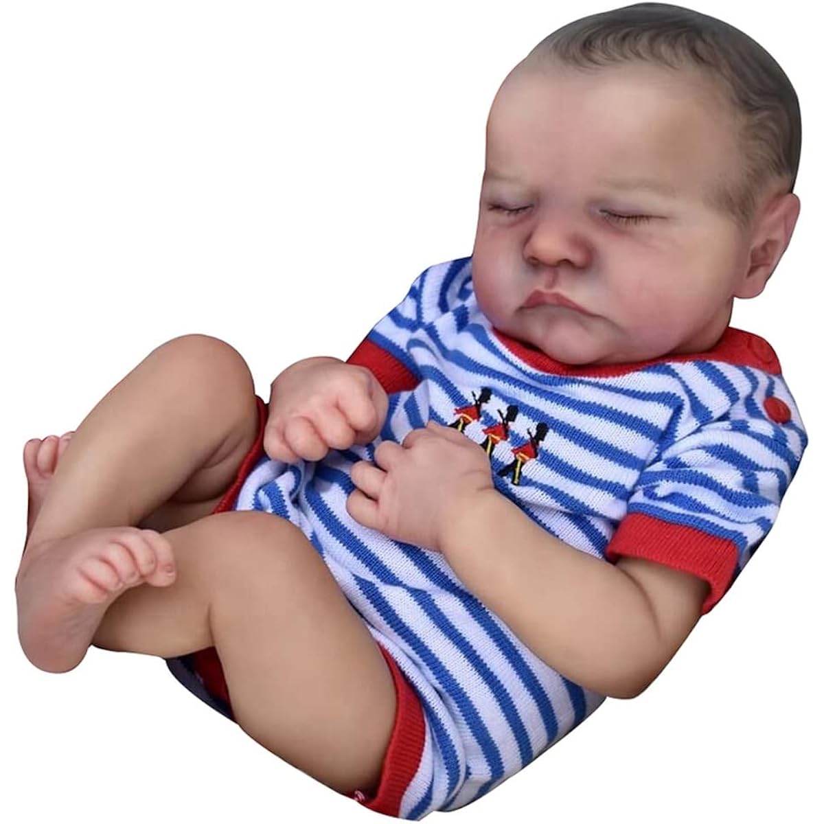 Lonian 19inch 48cm Handmade Reborn Baby Doll Cotton/Silicone Body for Kids Play Toys (Silicone body)