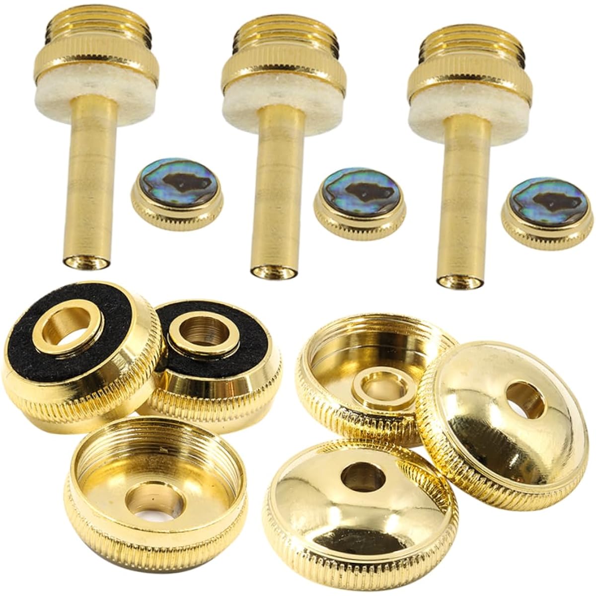 Vaguelly 3 Set Trumpet Set Tool Button Horn Trumpet Piston Button Trumpet Parts Trumpet Accessories Piston Button Buckle Piston Button S