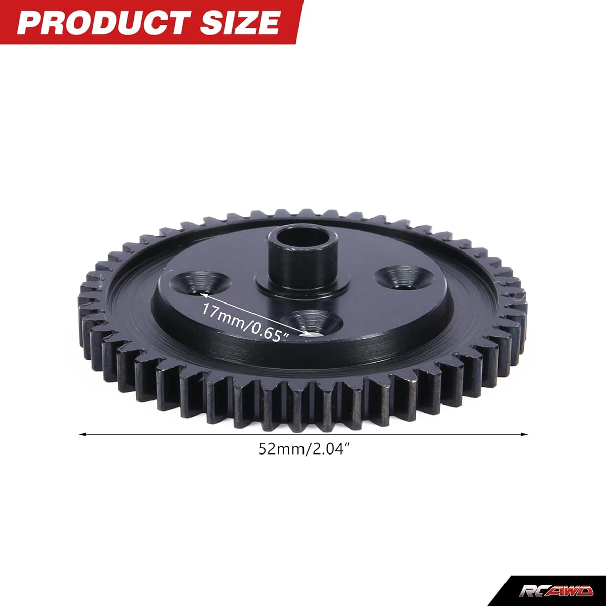 RCAWD 40Crmo Steel Spur Gear 50T Plate Differential Arrma 1/7 1/8 6s Exb Hopups Upgrade Parts