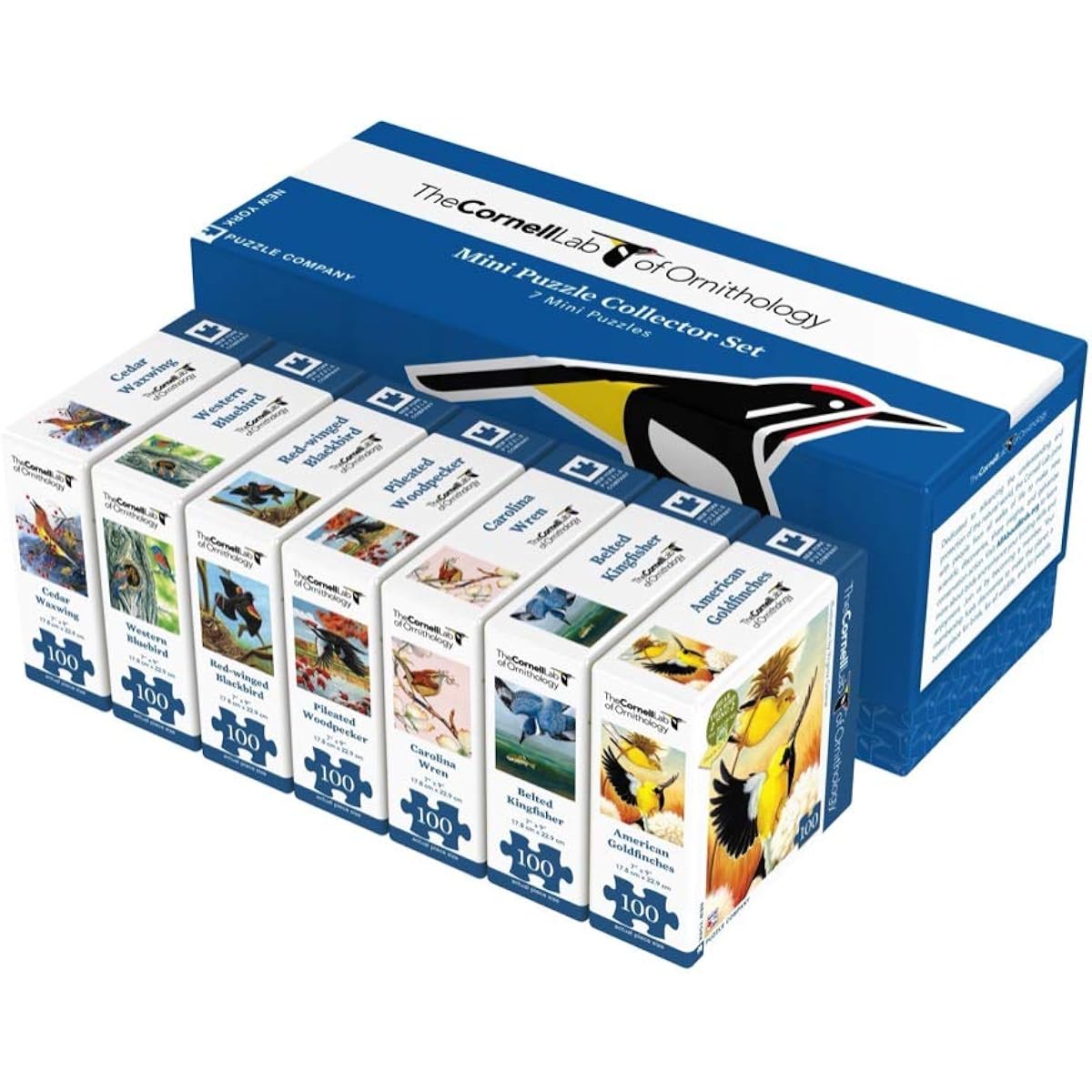 New York Puzzle Company - Cornell Lab Cornell Birds Mini Puzzle Collector Set - Mini Puzzle Set
