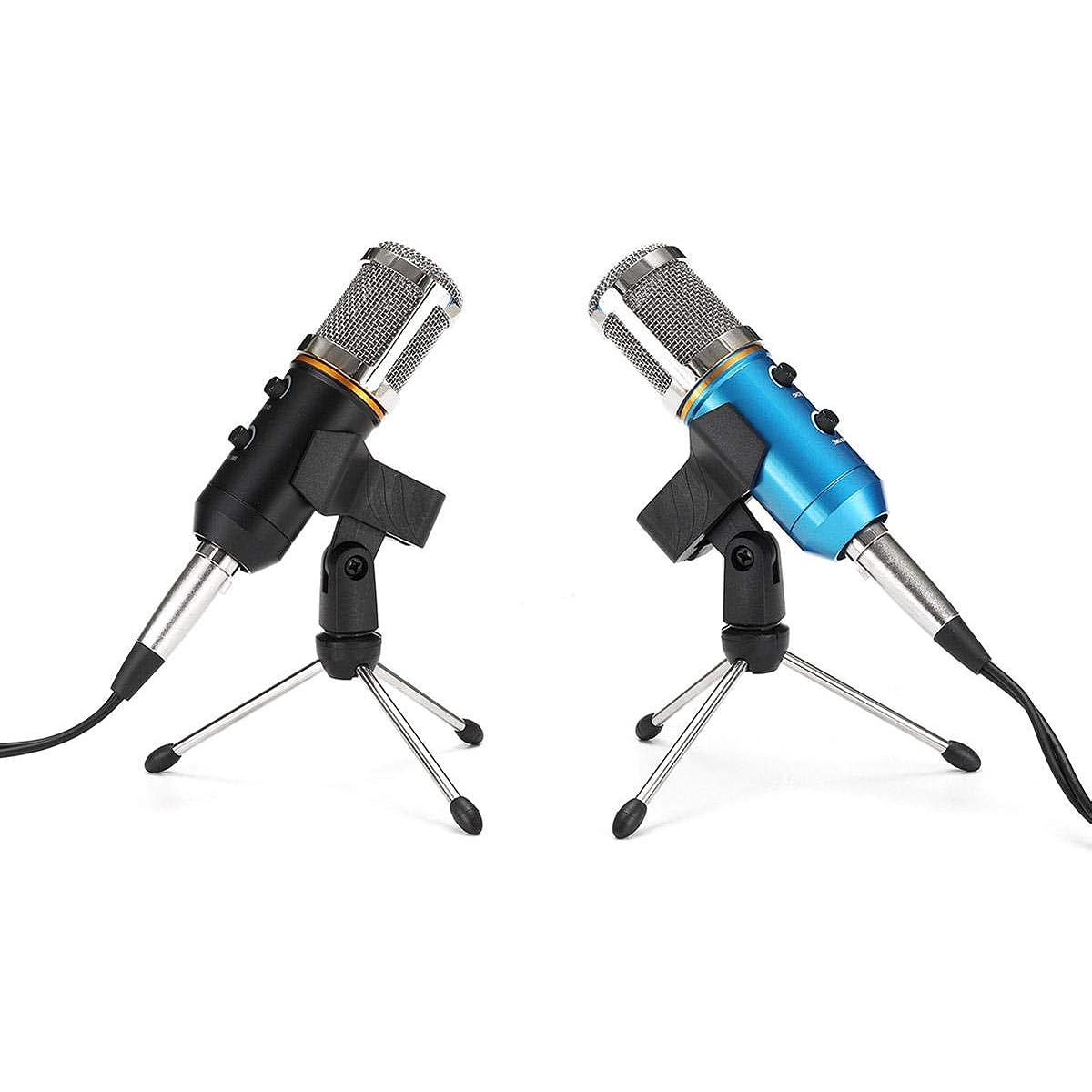 Electronic Components MK-F200TL Audio USB Condenser Microphone, Sound Recording Vocal Microphone Mic Stand Mount Electronic Module (Color : Black)