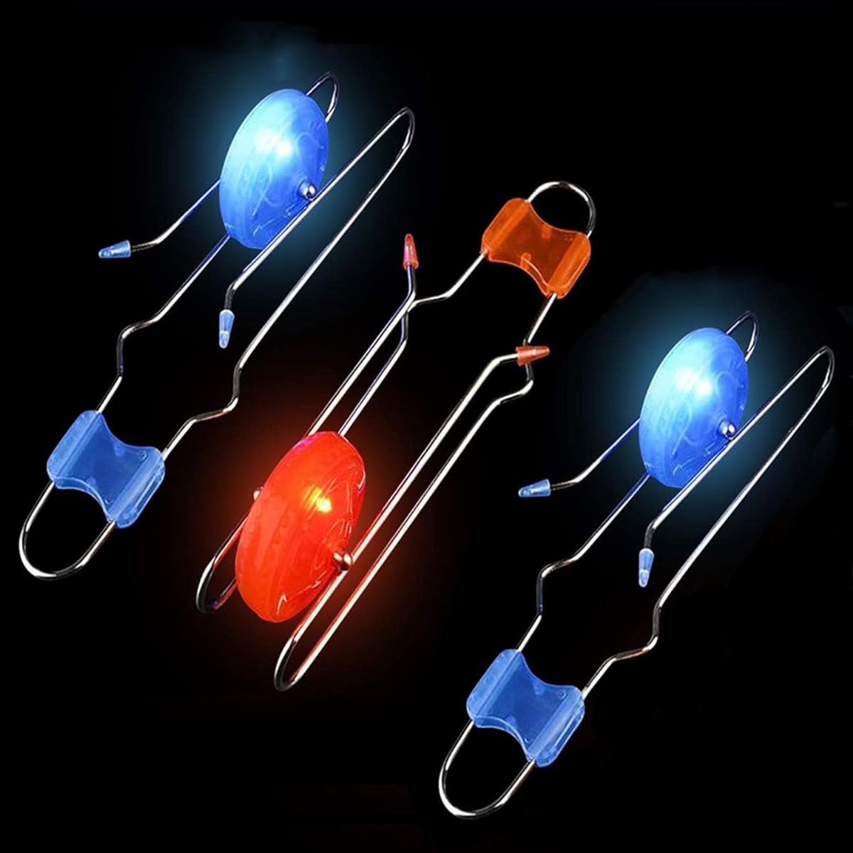 Cemirk Retro Kids Light Up Gyro Wheel Set - Includes 3 10" Track Twisters, Spinning and Light Combo to Capture Kids' Attention, Perfect for Easter, Birthday, Christmas, and More