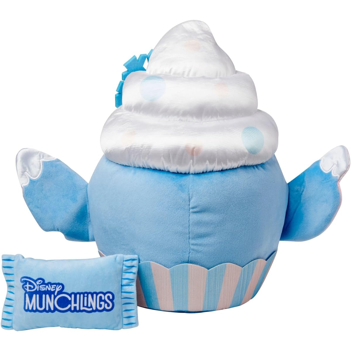 Disney Lilo & Stitch Munchlings Plush - 15" Medium Snowflake Cupcake - Seasonal Sweets Collection - Soft, Cuddly & Festive - Perfect for Fans and Kids of All Ages