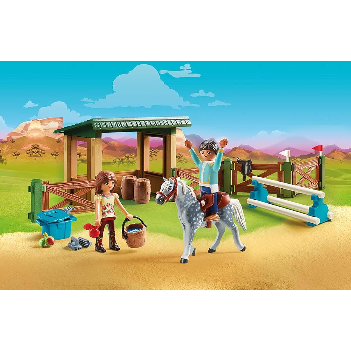 PLAYMOBIL® Spirit Riding Free Riding Arena with Lucky and Javier