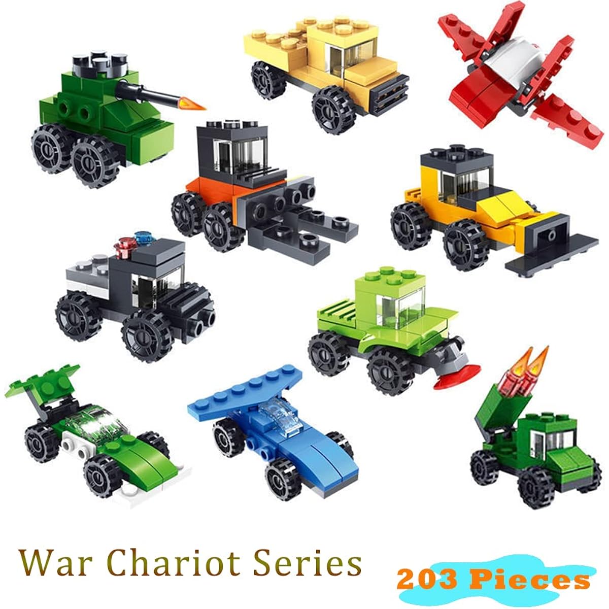 Uvini 30 Boxes Military Vehicles and Engineering Cars Building Bricks Set 3D Assembled Cars Truck Helicopter Party Favors Kids Giveaways Mini Building Blocks Car Toys for Boys and Girls