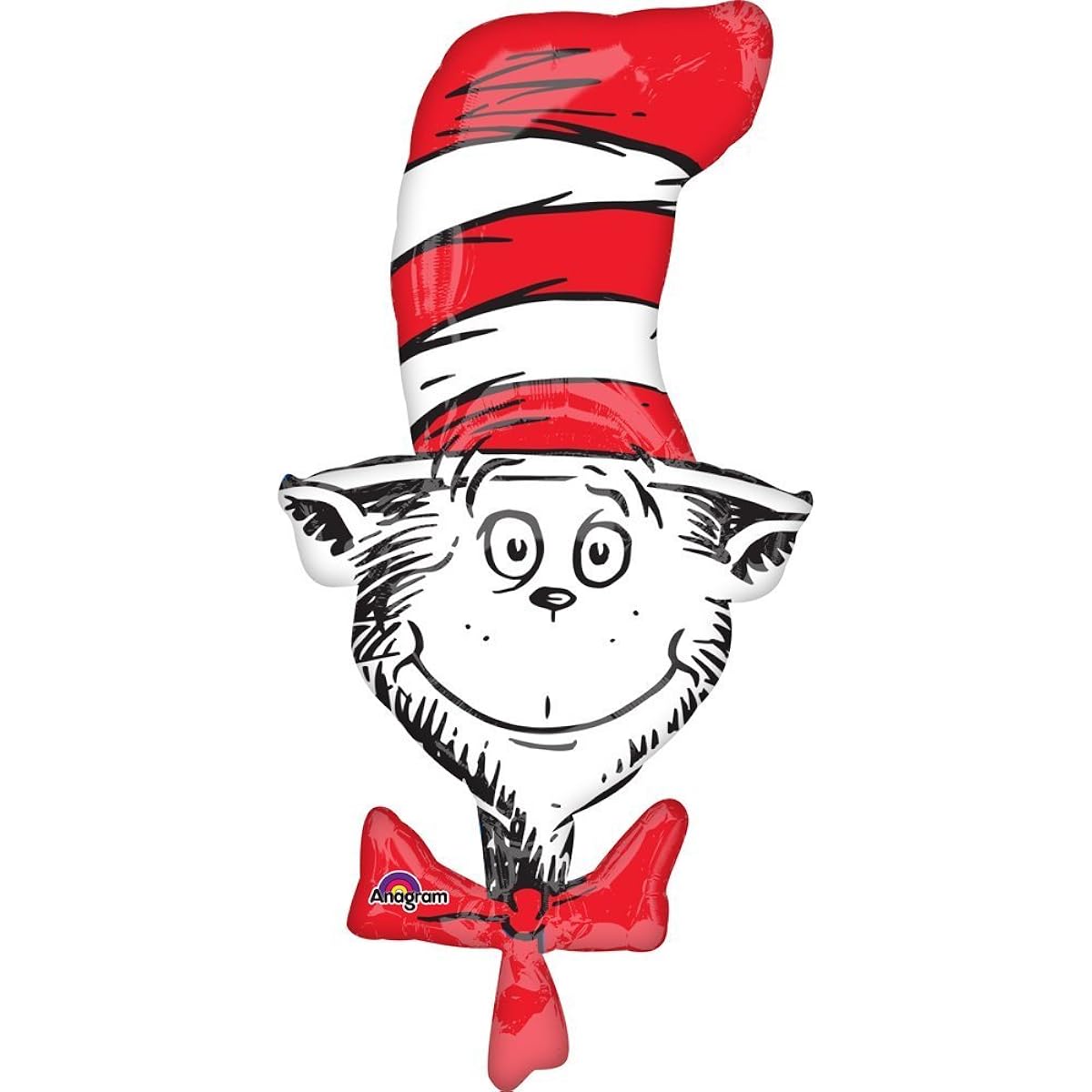 13 pc Dr Seuss Cat in the Hat 5th Birthday Party Balloon supplies