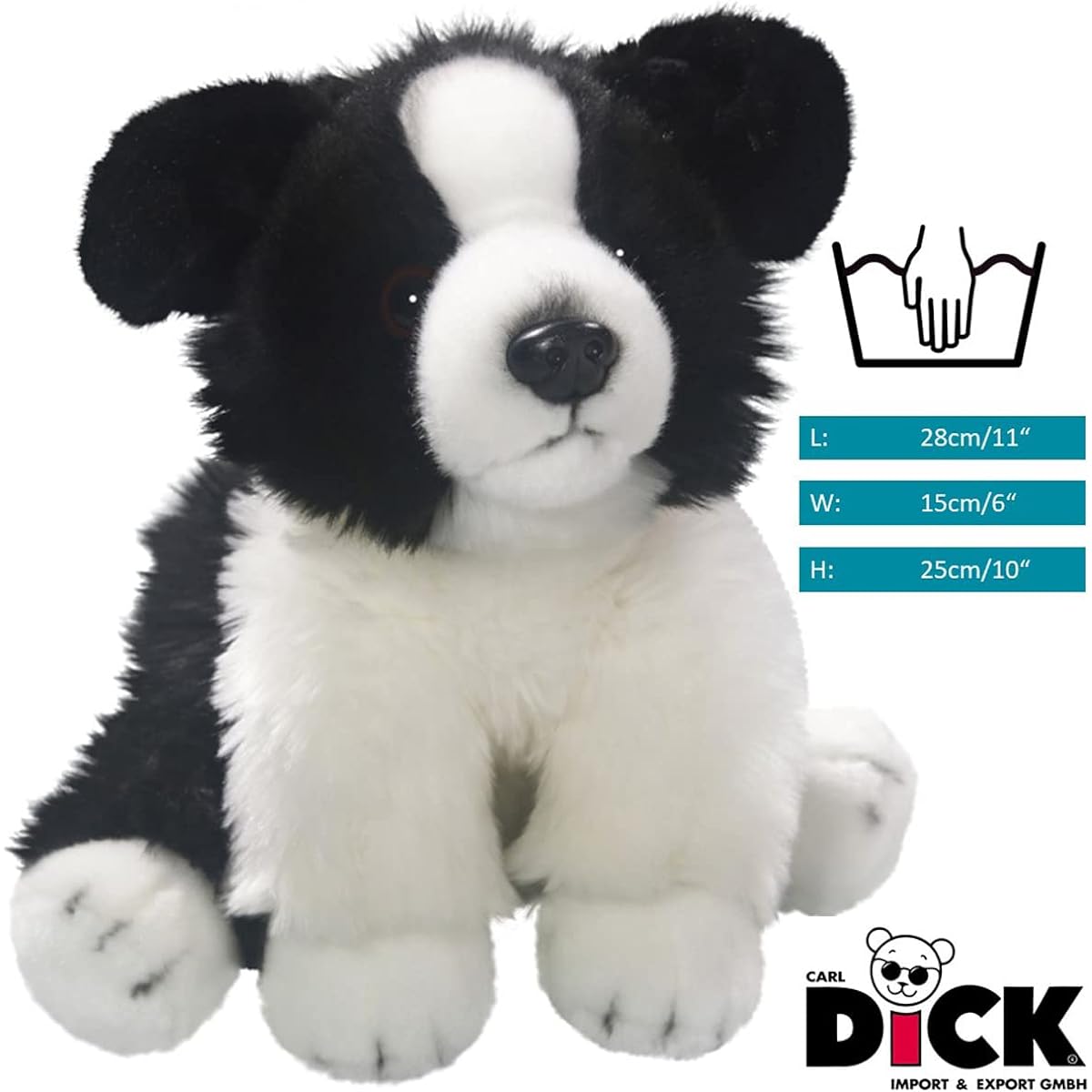 Carl Dick Border Collie Dog 10 Inch, 25cm, Plush Toy, Soft Toy 3343