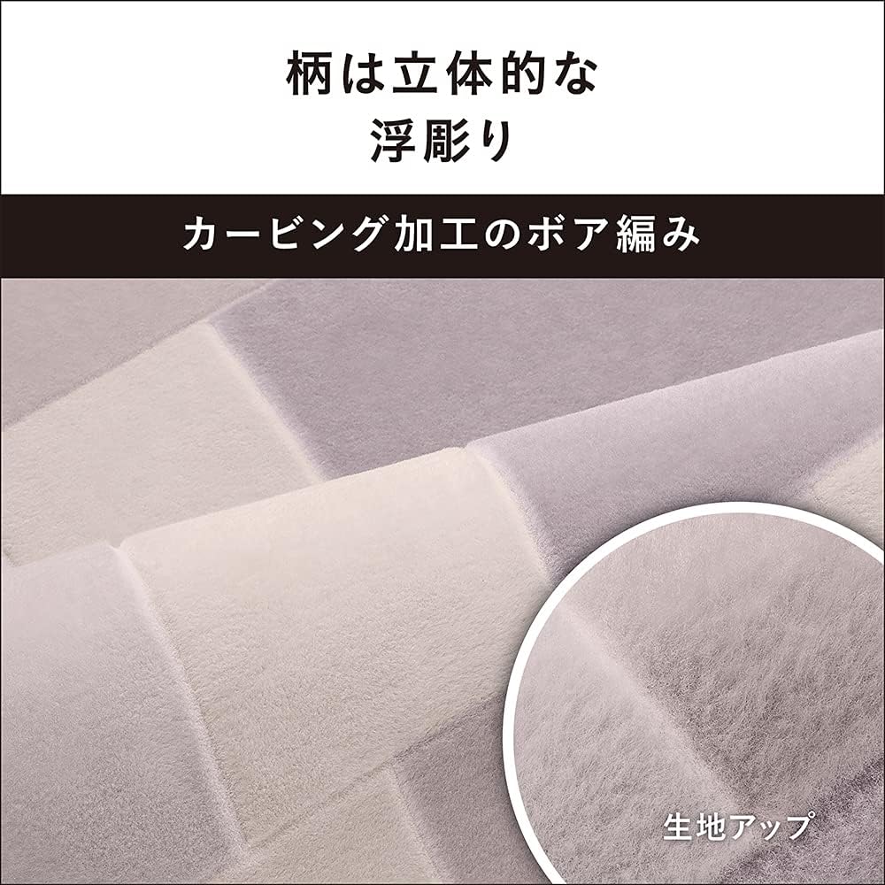 Panasonic Hot Carpet, Electric Carpet, Triple Insulation Structure, Energy Saving, Timer Function, Dust Mite Prevention, 2 Side Switching, Changeable Cover Included, 2 Tatami Mats, Gray DC-2NKC2-H