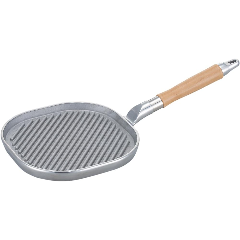 Hokuriku Aluminum Wooden Steak Pan Cast Aluminum (Small) AL02-GLL10