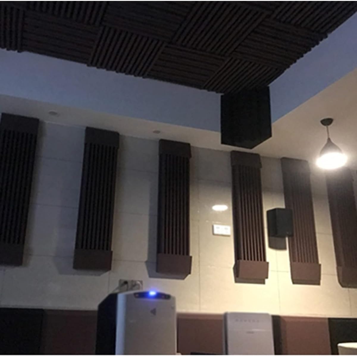 Noise Damping Foam, Fire Retardant Sound Absorbing Foam Panels Soundproof Padding Wall Panels for Classrooms, Meeting Rooms, Studios (C 30*90*7.5CM) (C 30*90*7.5CM)