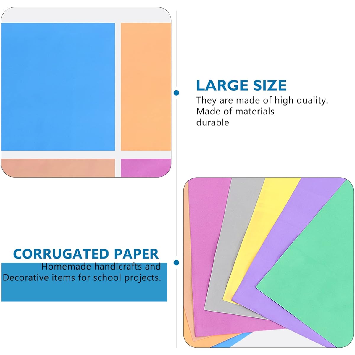 Abaodam Foam Sheet Craft EVA Paper Craft 1mm Sponge for 10 Pieces Thickness 1mm Handmade Foam Sheet DIY Handcraft Materials Scrapbooking Craft EVA Foam Paper for Flower Making
