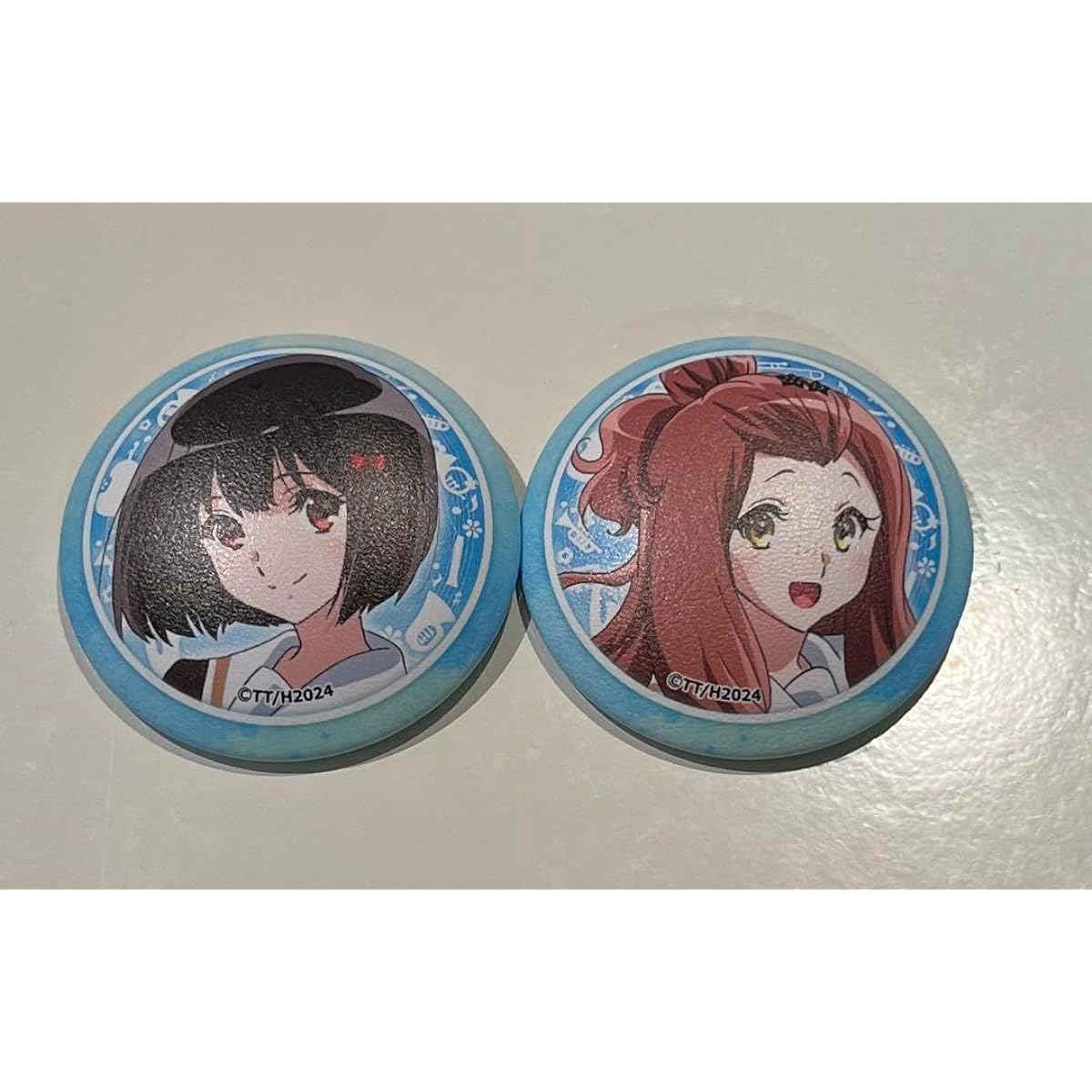 Sound! Euphonium Fluffy Can Badge Kanade Hisaishi Ririka Kenzaki Karaoke no Tetsujin
