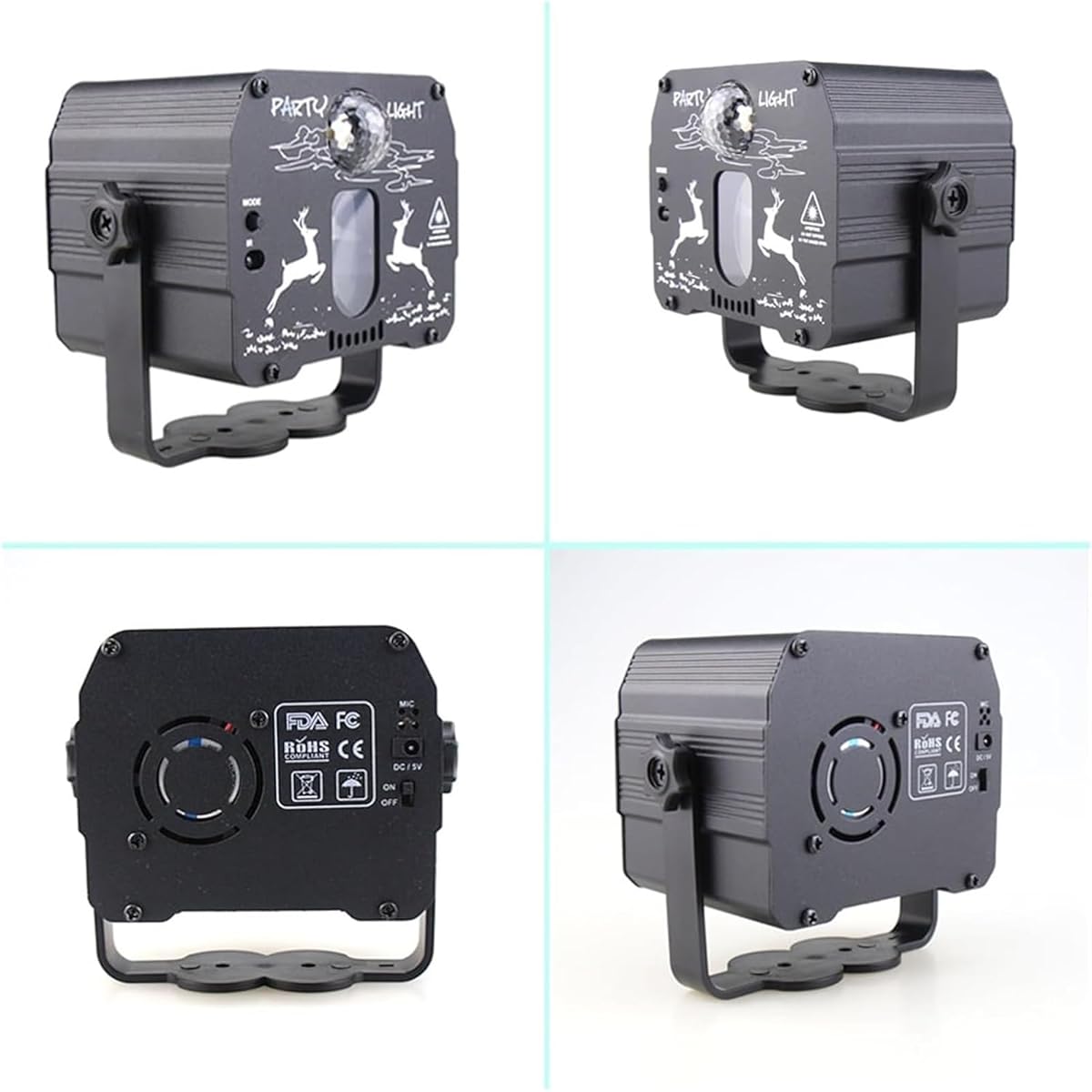 Stage Light, Pattern Battery DJ Disco Light Party R&G Projector RGB LED Magic Ball Bar Dance Room Stage Effect Lamp USB F2N6 Advanced Dj Light Effect