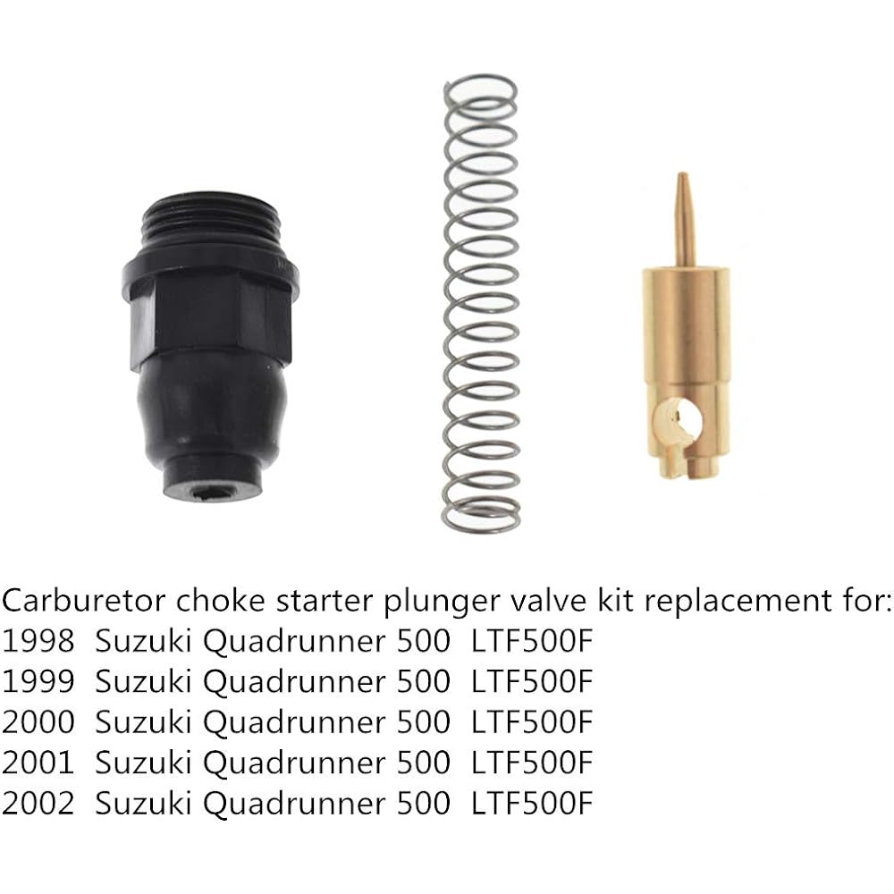labwork Carburetor Choke Starter Plunger Valve Rebuild Kit for Suzuki Quadranar 500 LTF500F 1998-2002