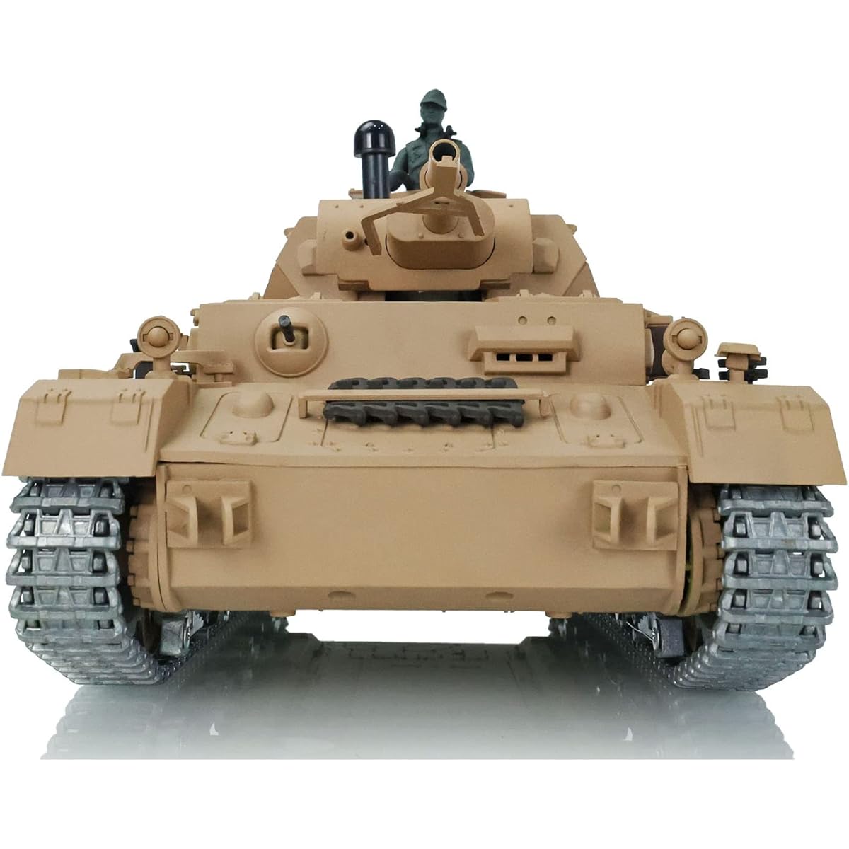 TOUCAN RC Hobby Upgraded Version Henglong 1/16 7.0 German Panzer Iv F RTR RC Tank 3858 Metal Tracked Barrel 340° Turret