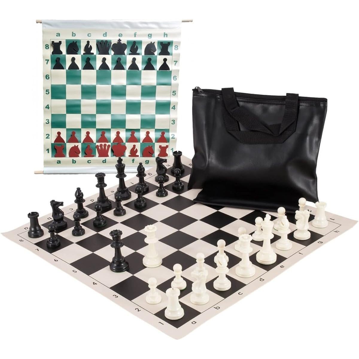 Basic Scholastic Chess Club Starter Kit - For 10 Members - Black