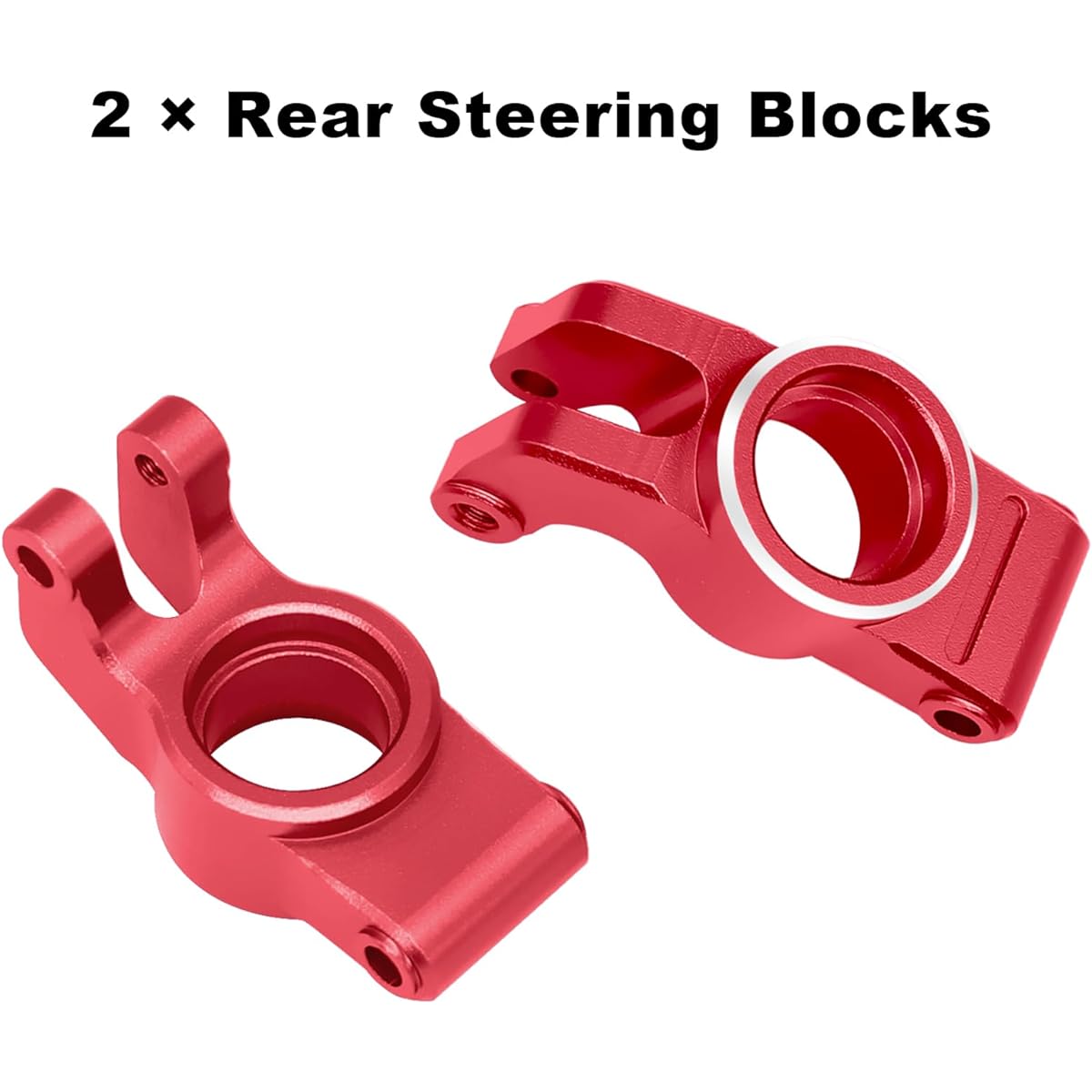 ESILUN Aluminum Alloy Rear Axle Carrier Hub Set ARRMA 1/18 Granite Upgrade Parts (Red)