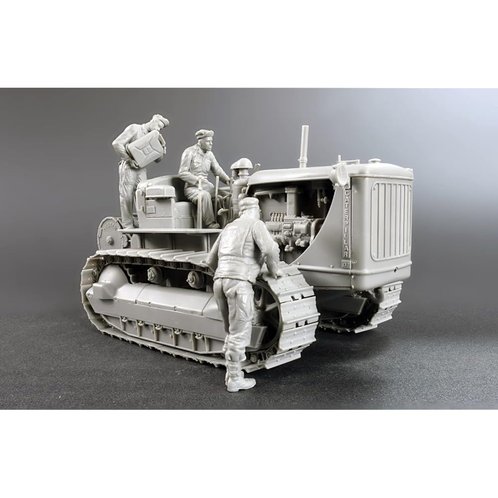 Miniart 1/35 US Army Tractor Towing Winch with 3 Soldiers MA35225 Plastic Model