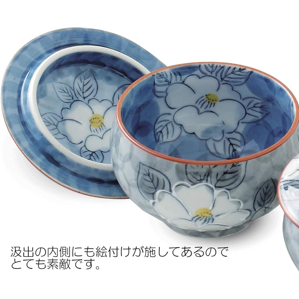 Ranchant Bancha Set Multi Earthenware Jar 16x13x9.5/Cup Φ8.9x7.5cm Ichichin Sanchahana Arita Ware Made in Japan