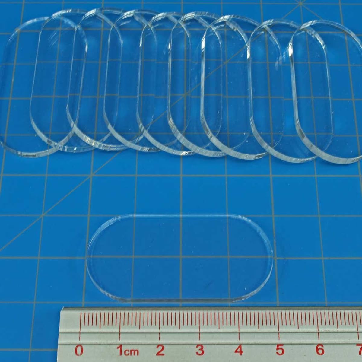 LITKO Clear Miniature Base Pill 25x50mm 3mm Clear (10)