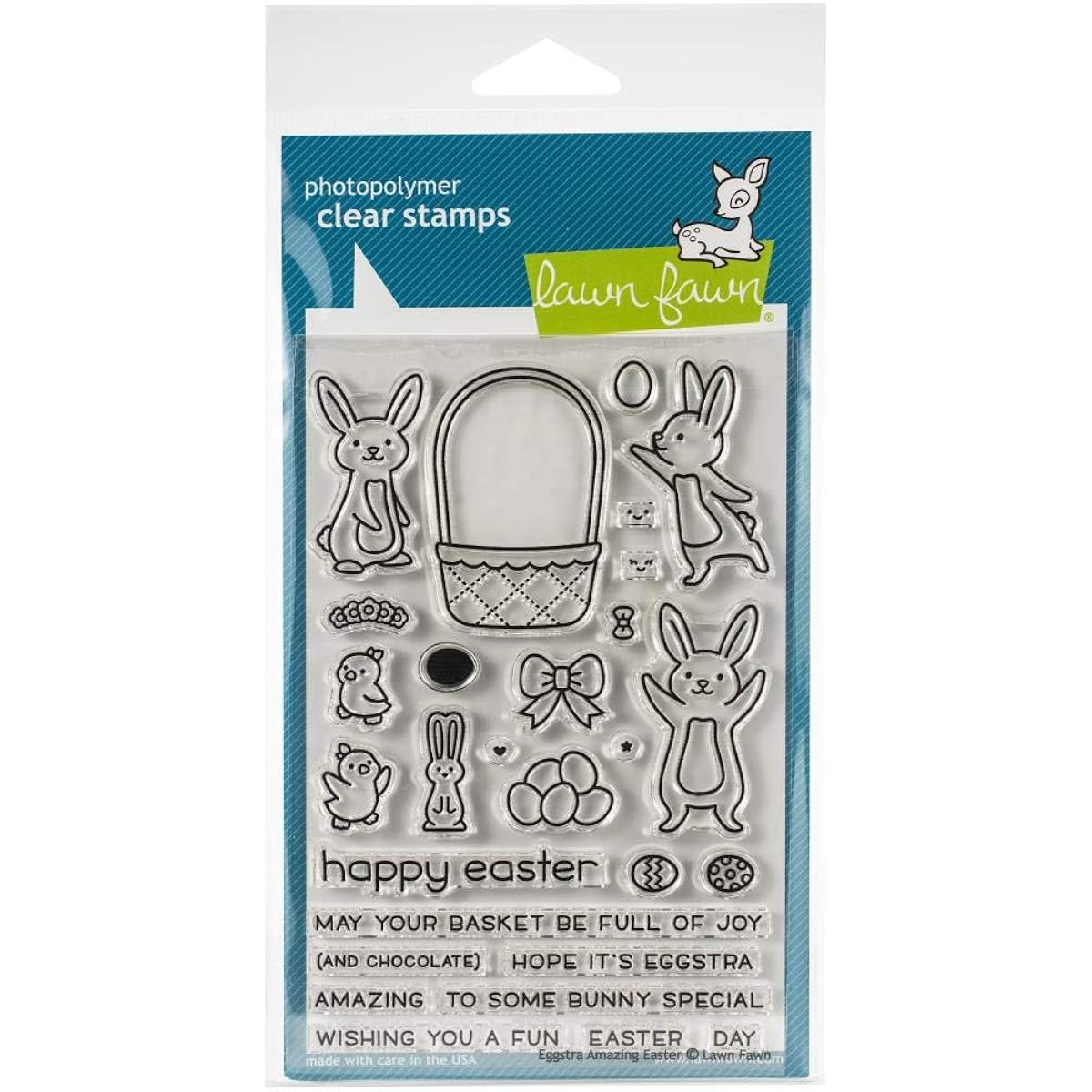 Lawn Fawn Eggstra Amazing Easter 4"x6ft Clear Stamp Set (LF1884)