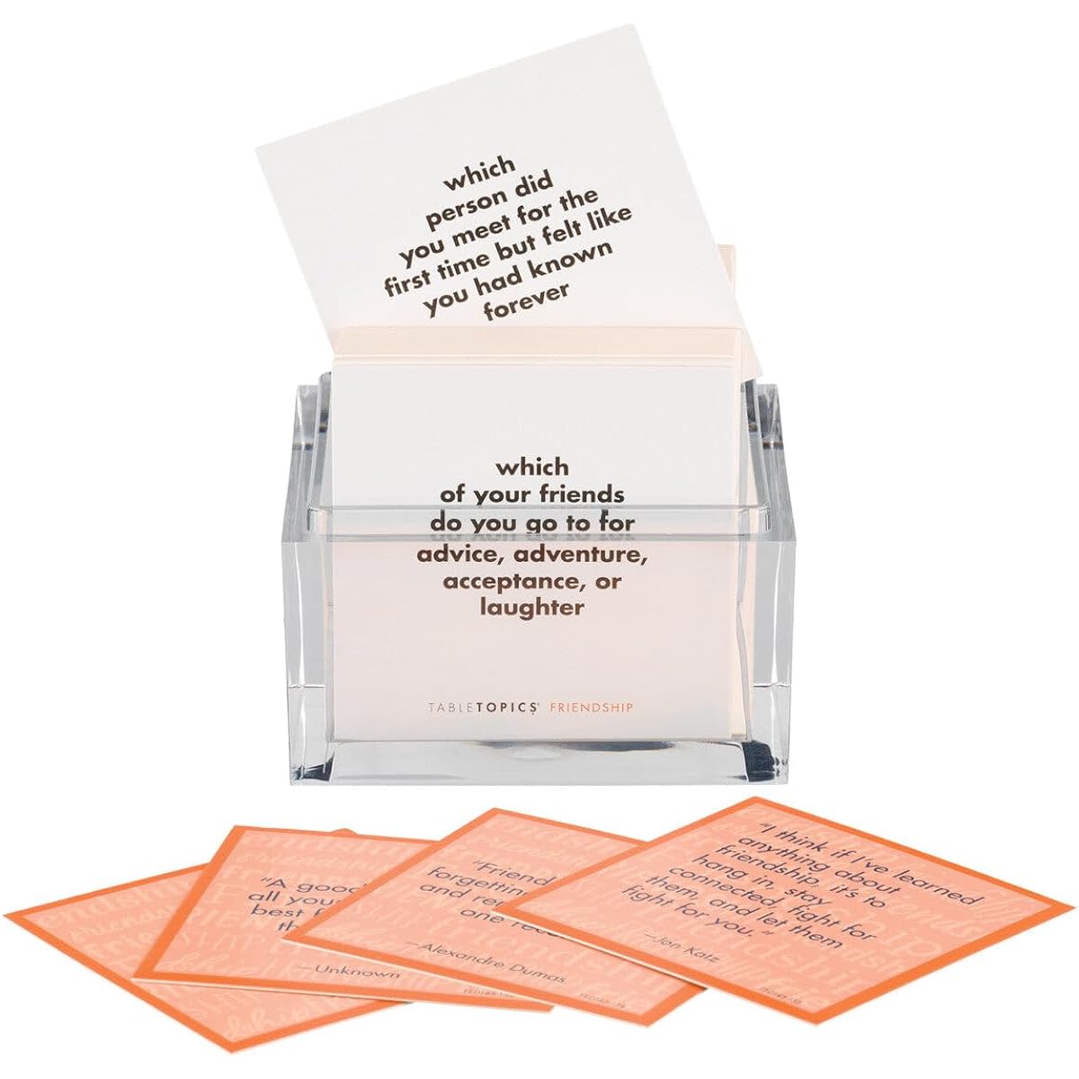 TableTopics Friendship - 135 Conversation Starter Questions and Quotes Fun Conversations for Groups of Friends Great Gifts