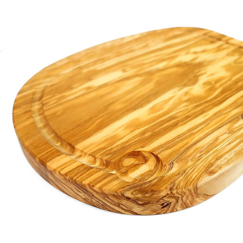Arteinolivo Olive Wood Grooved Cutting Board (Regular Size)