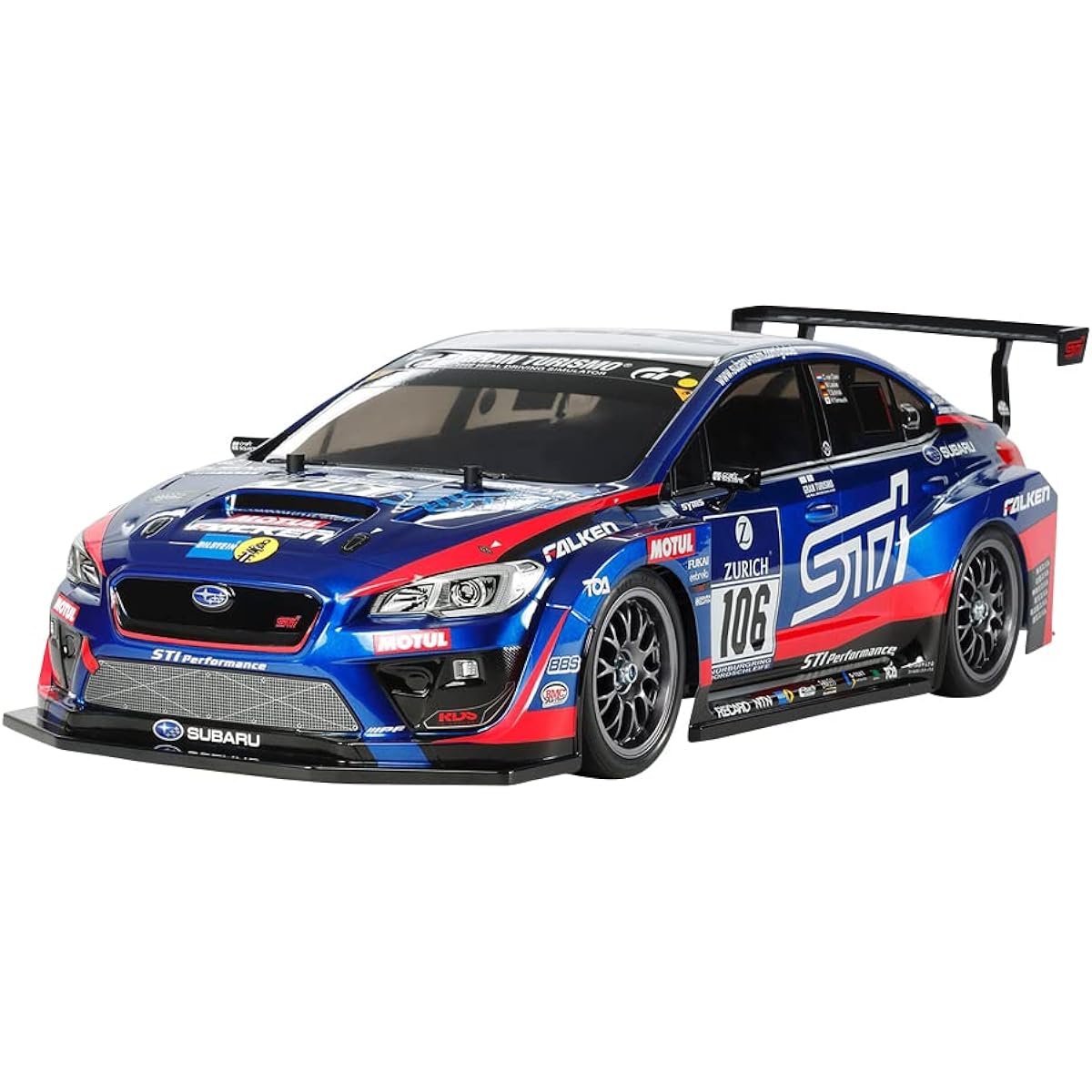 Tamiya male 1/10 Electric RC Car Series No.645 SUBARU WRX STI NBR Challenge (TT-02 Chassis) On-Road 58645