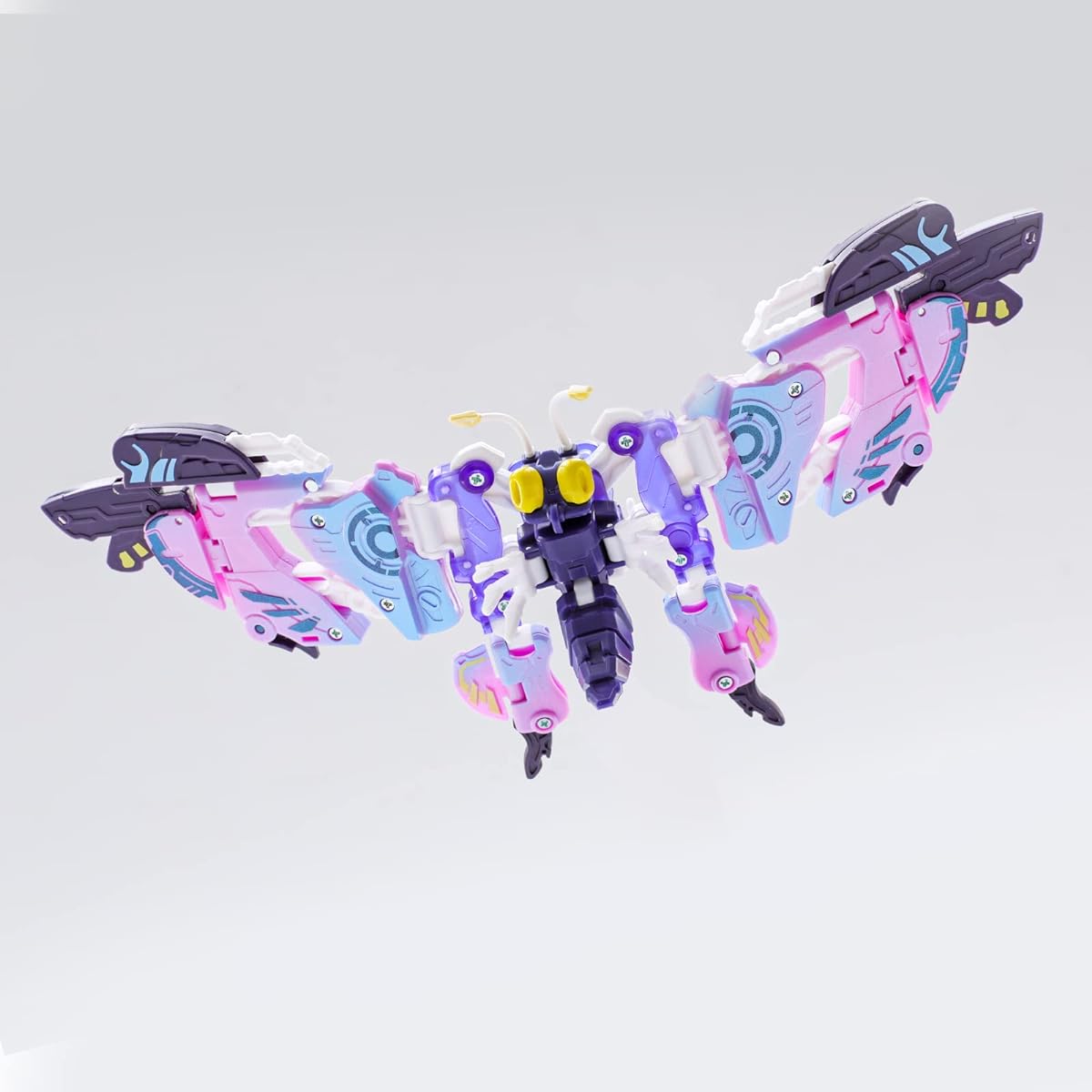 52TOYS BEASTBOX BB-56 Bullet Transforming Toys Action Figures Transforming Mech and Cube Toys Perfect Birthday Party Gifts for Teens and Adults Butterfly Design