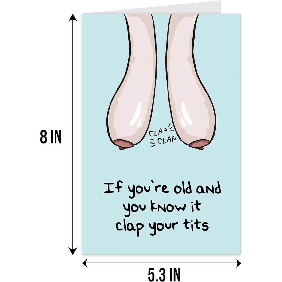 Qiliji Funny Birthday Cards for Women Rude Birthday Cards for 40 Years Old 50 Years Old 60 Years Old 70 Years Old Female Friends Naughty Old Age Birthday Cards Wife Sister Best Friend Mother