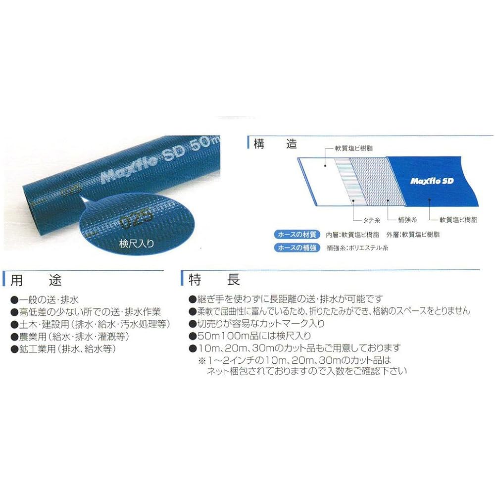 Kakuichi Max Flow SD (Water Hose) 25mm 30M