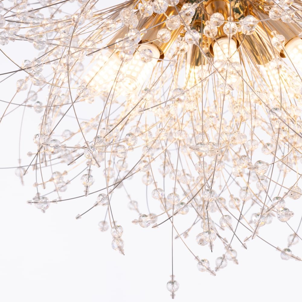 Chende Ceiling Light Stylish Scandinavian 8 Lights Fireworks Ceiling Light G9 Bulb LED Bright Modern Dining Interior Single Living Hanging EI-HH-01-JP