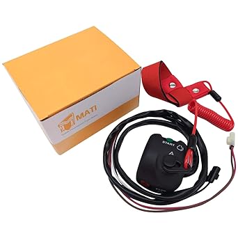 Handlebar Start Stop Kill Switch Box Aassy & Safety Strap for Yamaha FX140 FX1000 WaveRunner/WaveVenture 700 XL700 WaveRunner 800 GP800 1100 VX110/VX/V1 VX1100 1300 GP1800 V XR/VXS V. X1800.